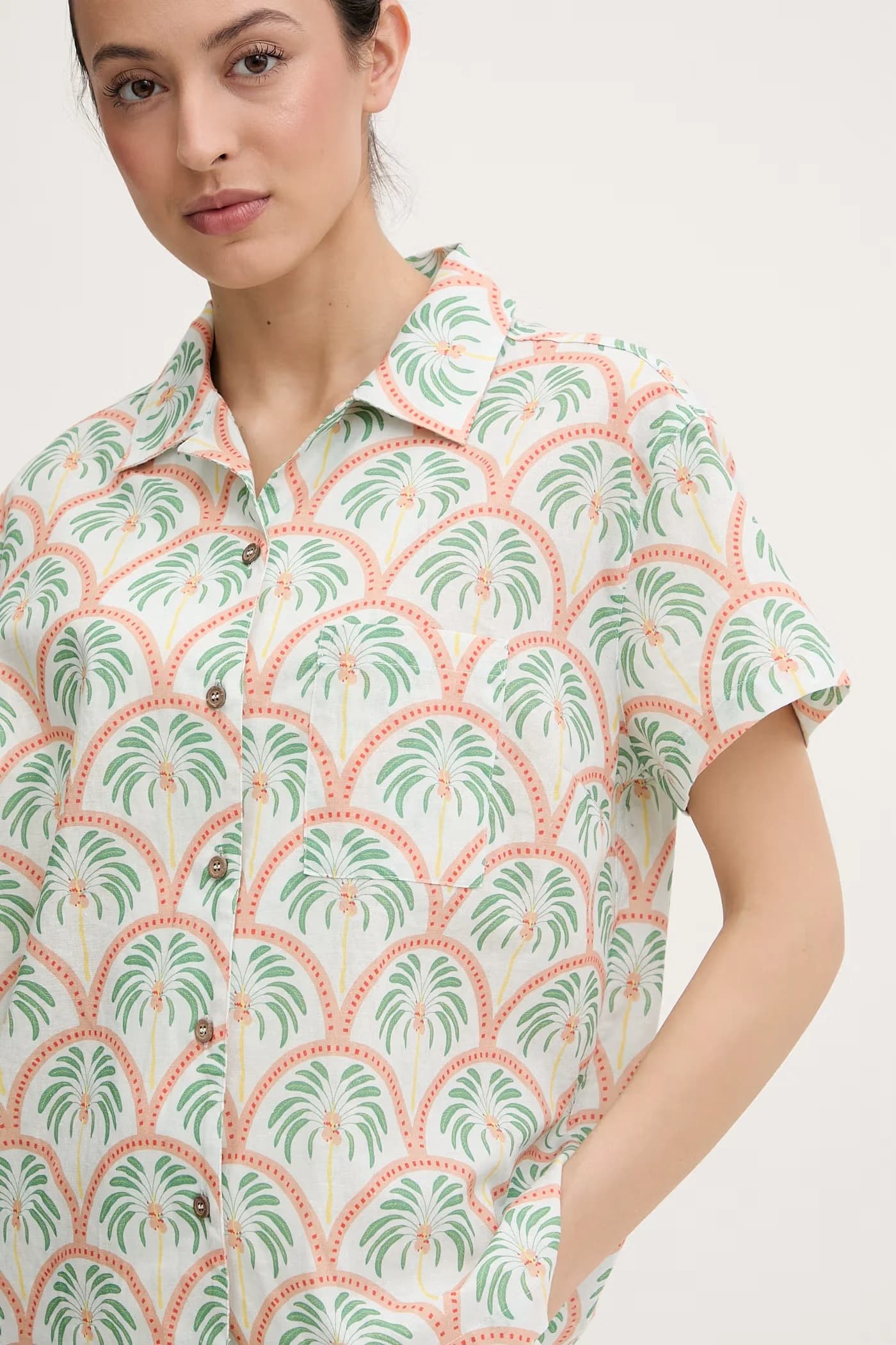 BEACH хлопковая женская рубашка - фото 4