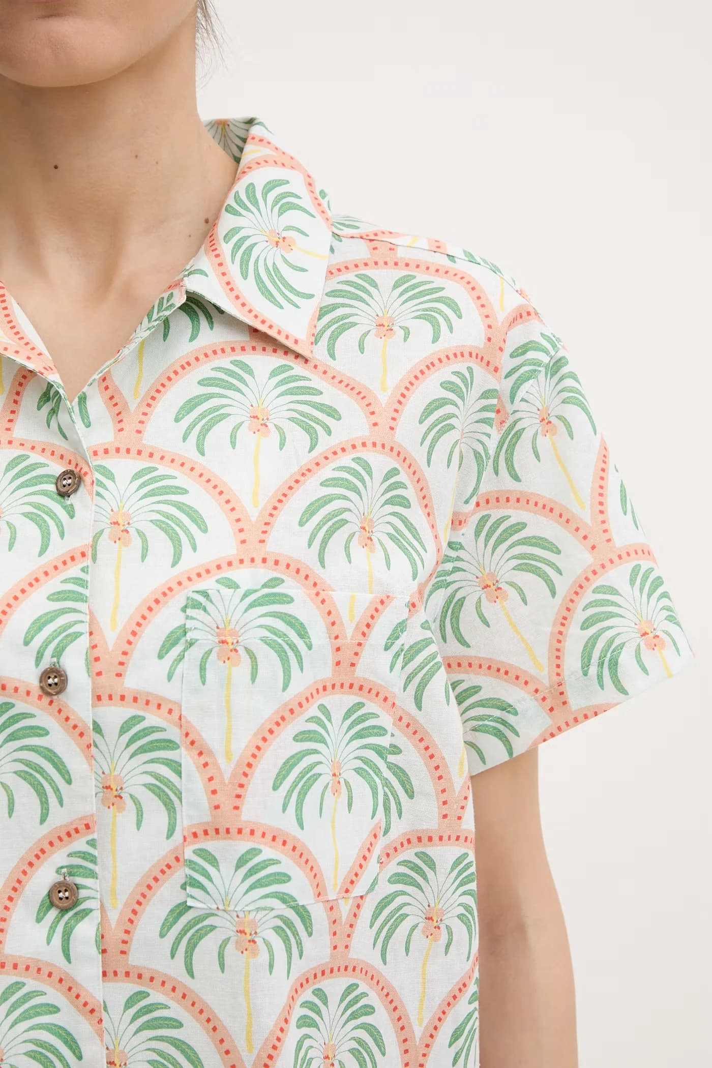 BEACH хлопковая женская рубашка - фото 5