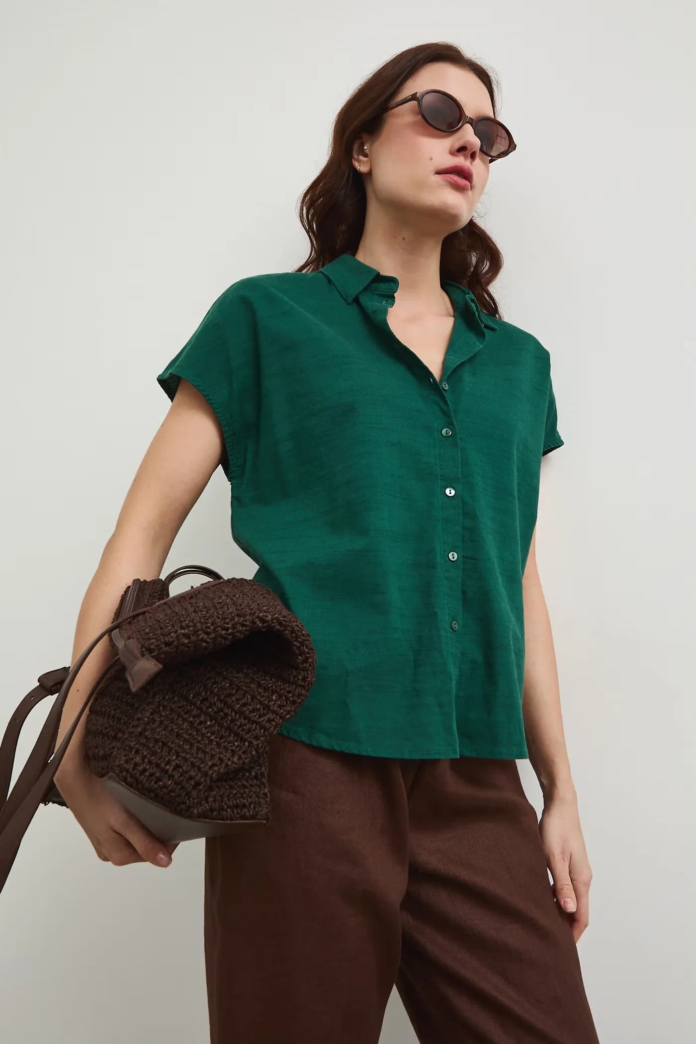 Рубашка из смесового льна