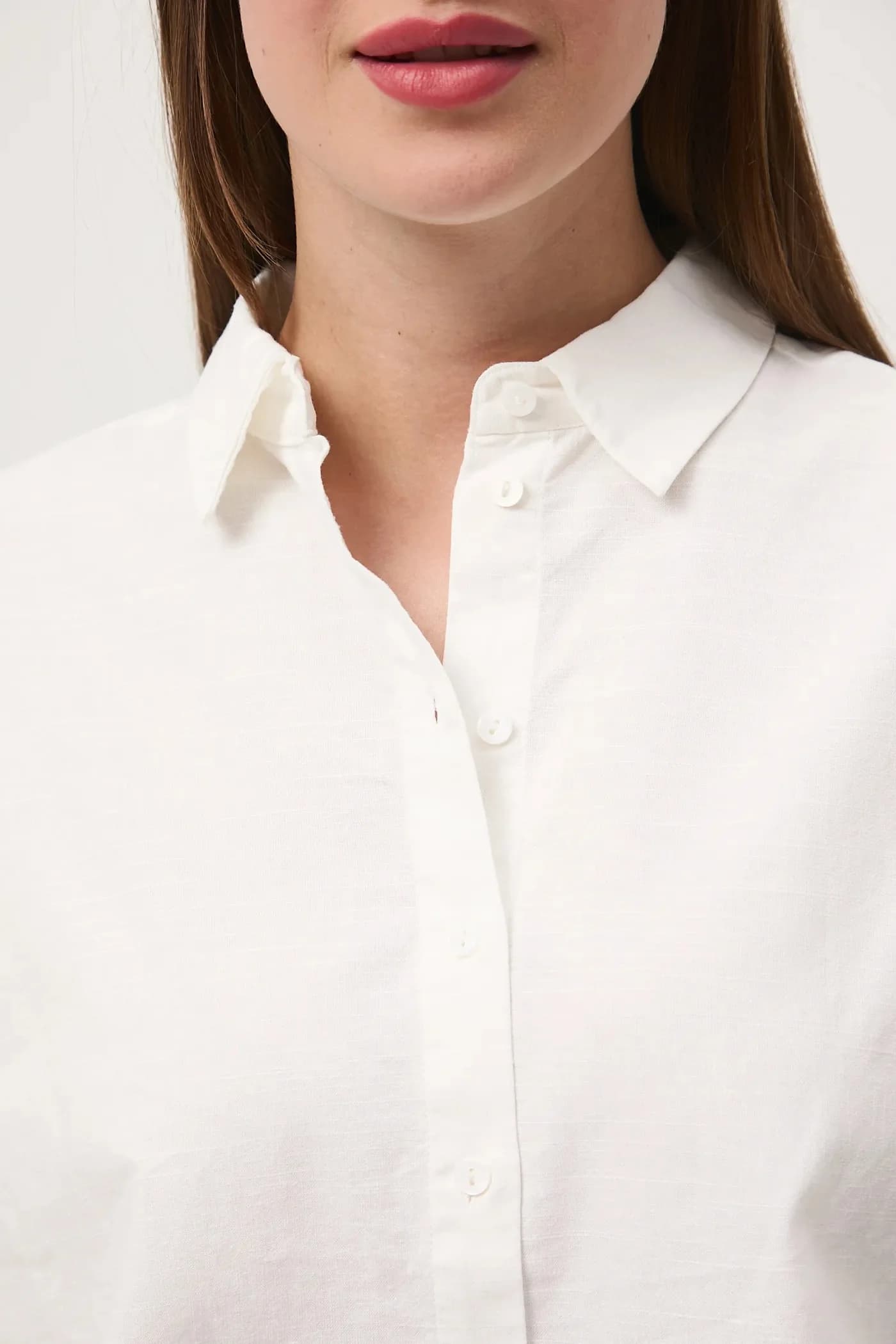 Рубашка из смесового льна - фото 6