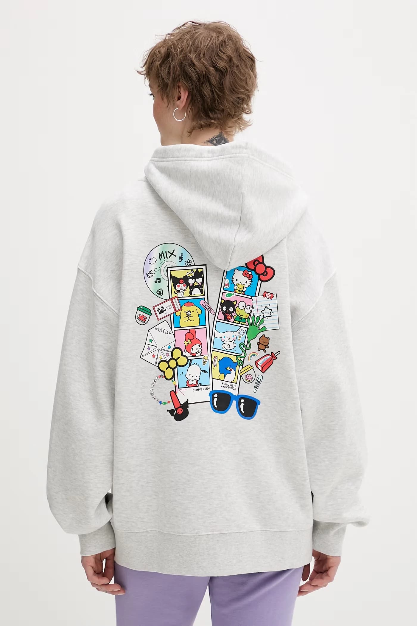 Хлопковая толстовка на молнии x HELLO KITTY