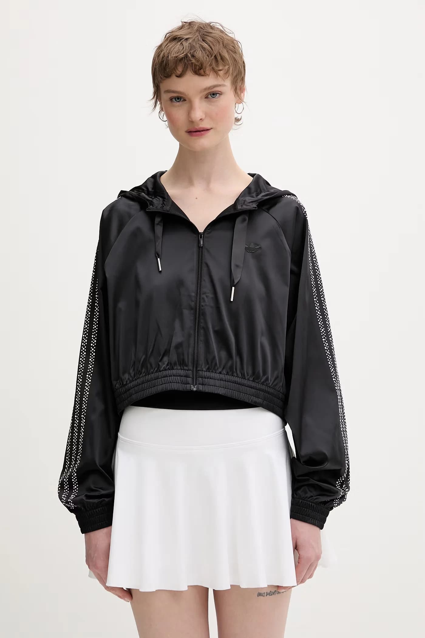 Жемчужная женская толстовка на молнии