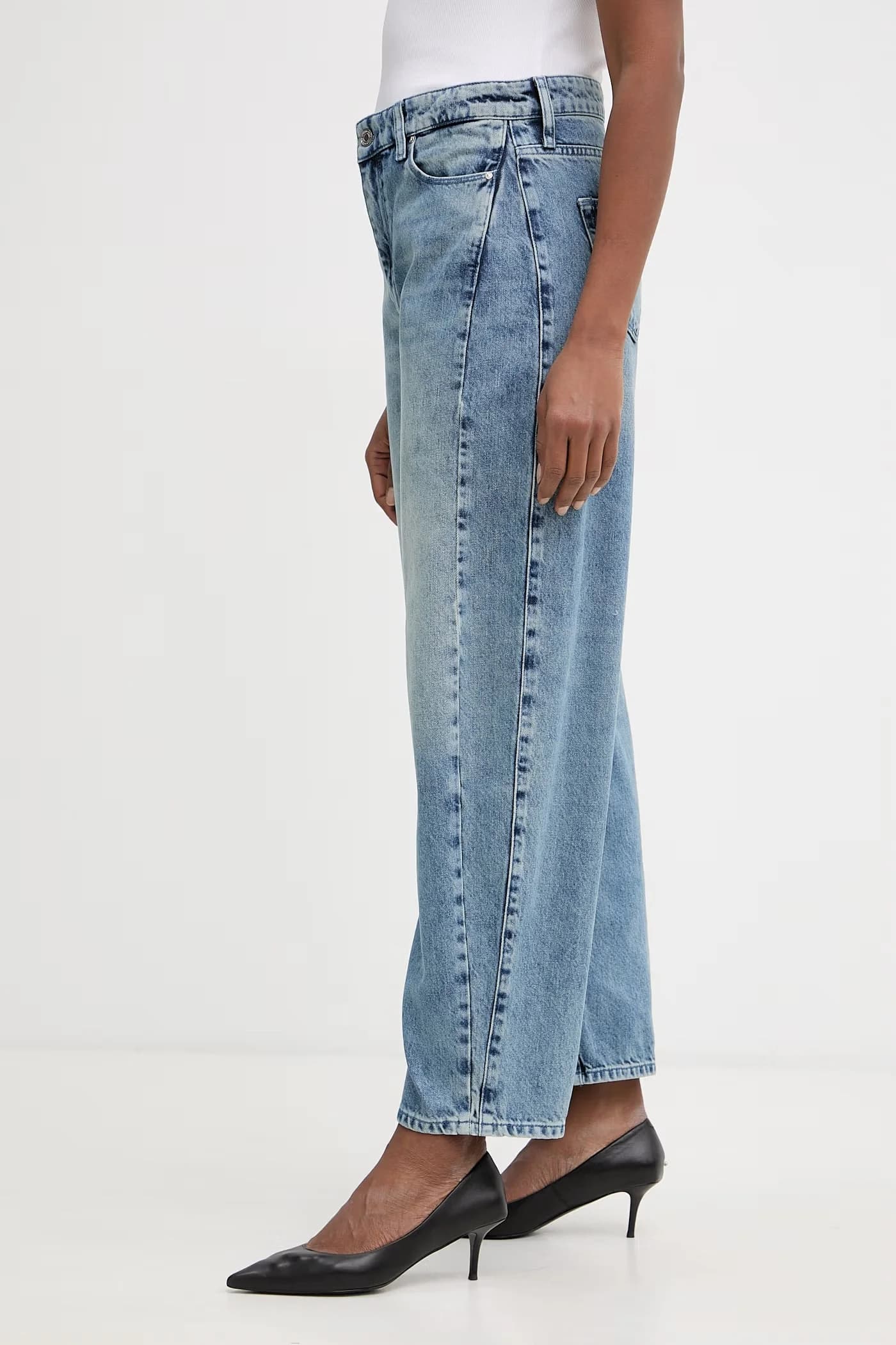 Женские джинсы с напуском - фото 4