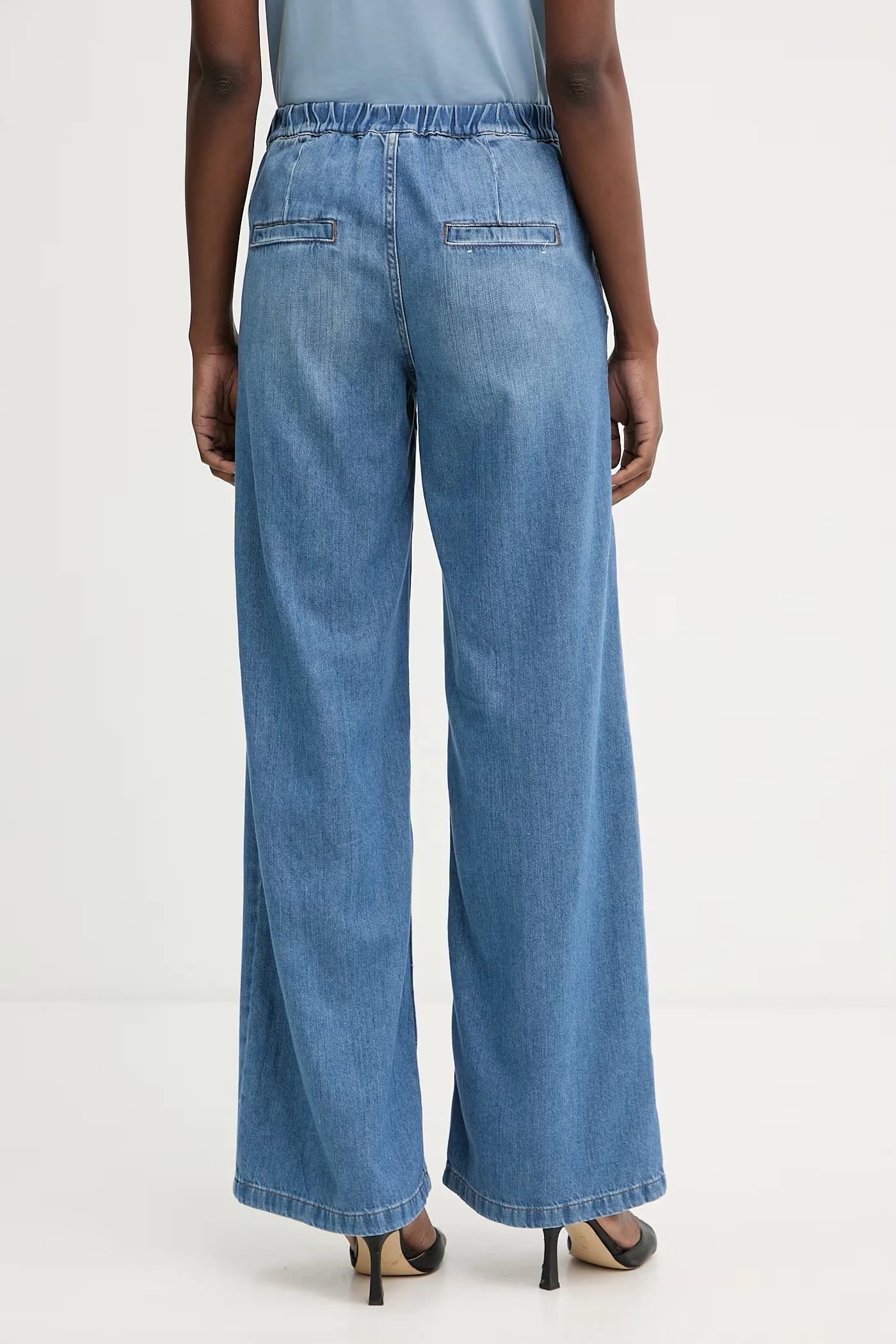 NINABLUE женские широкие джинсы - фото 3