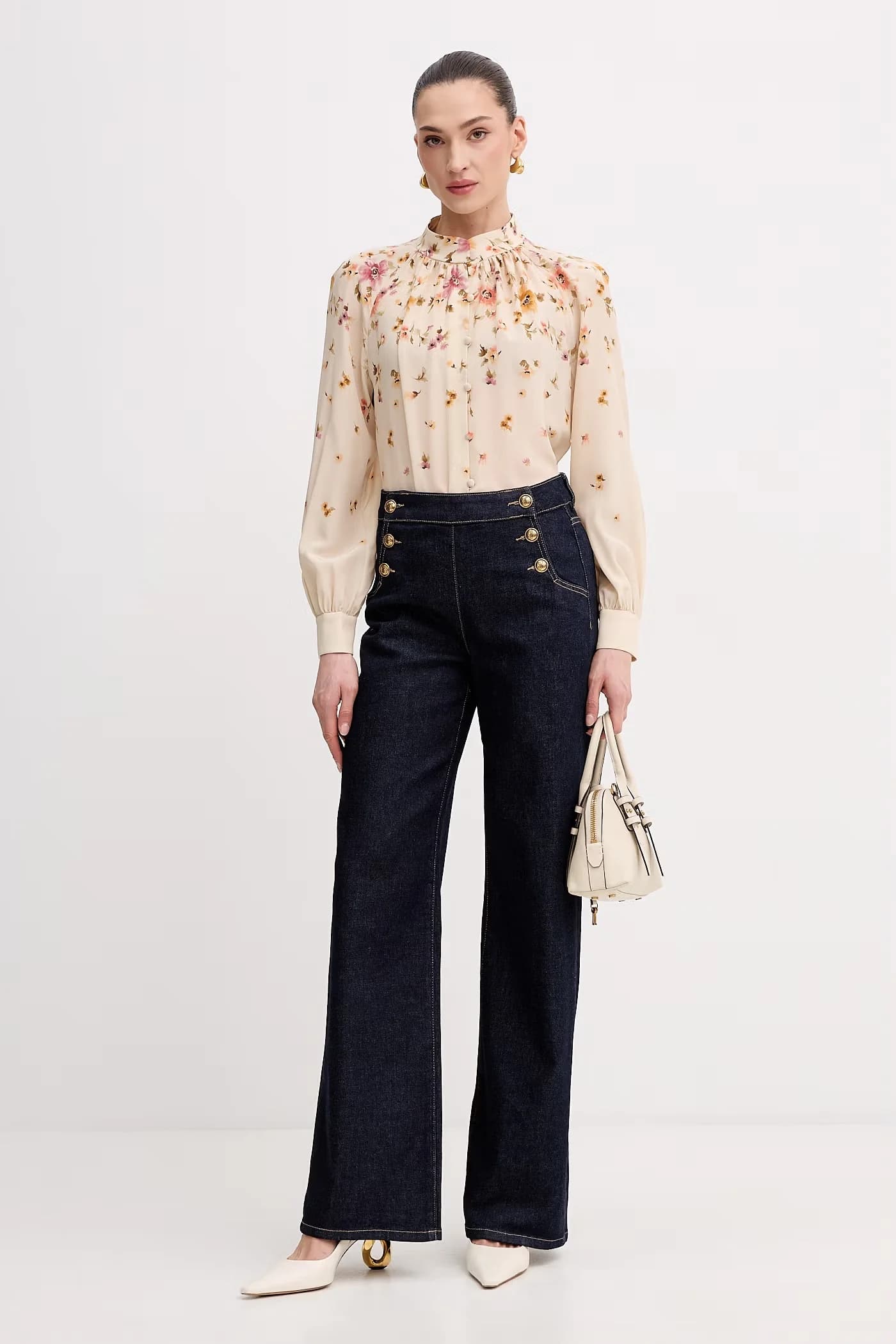 Almanacco женские широкие джинсы - фото 2