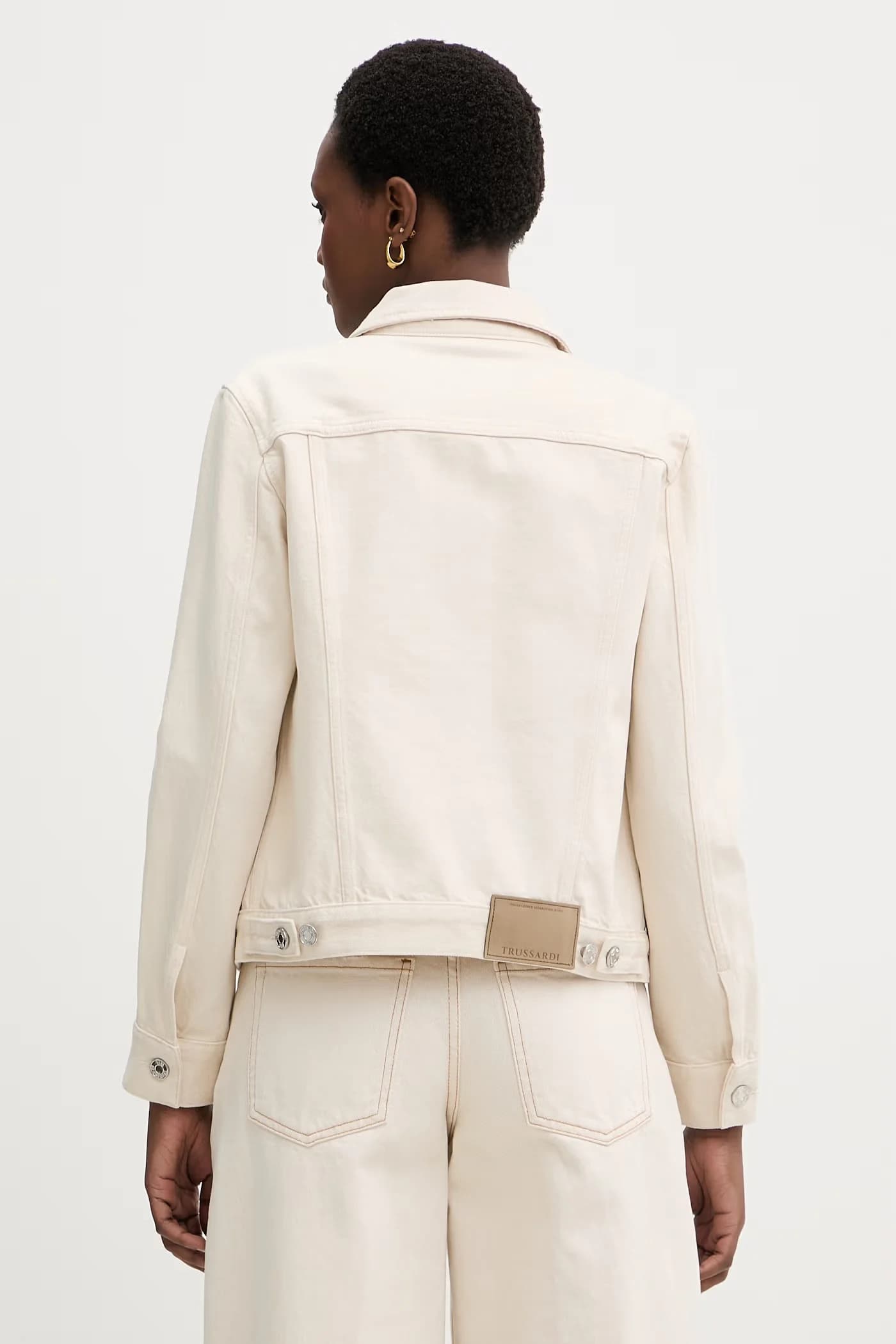 Женская джинсовая куртка из хлопка - фото 3