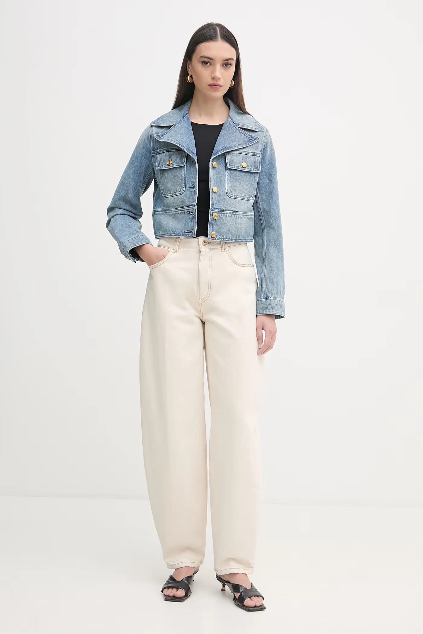 Женская джинсовая куртка - фото 2