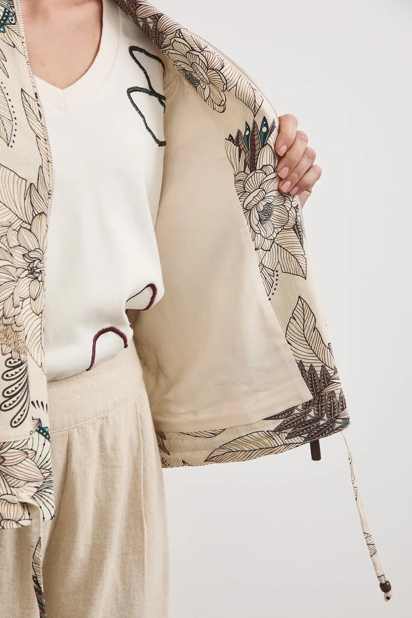 Льняной бомбер - фото 7