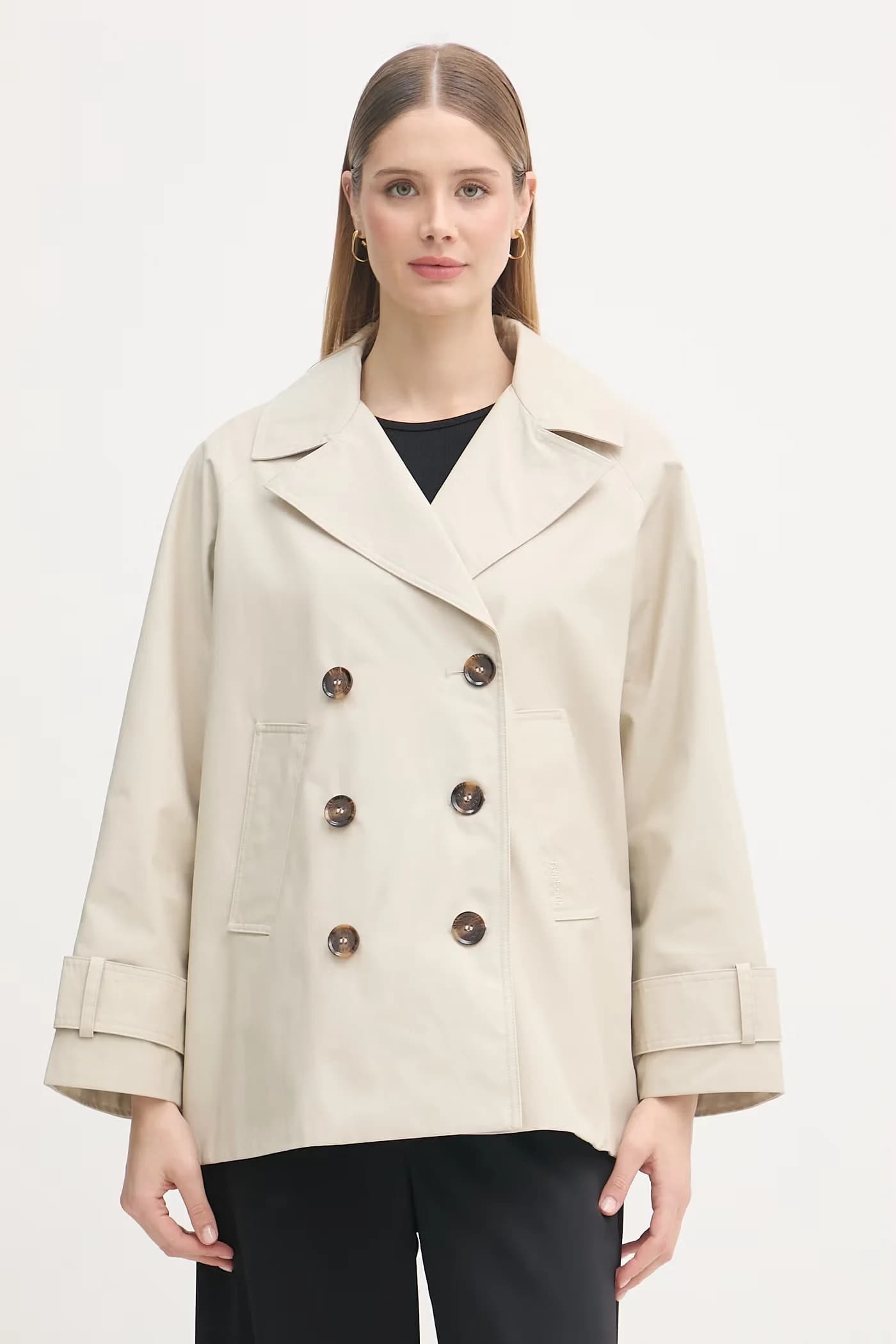 Короткий хлопковый тренч Maisy для женщин