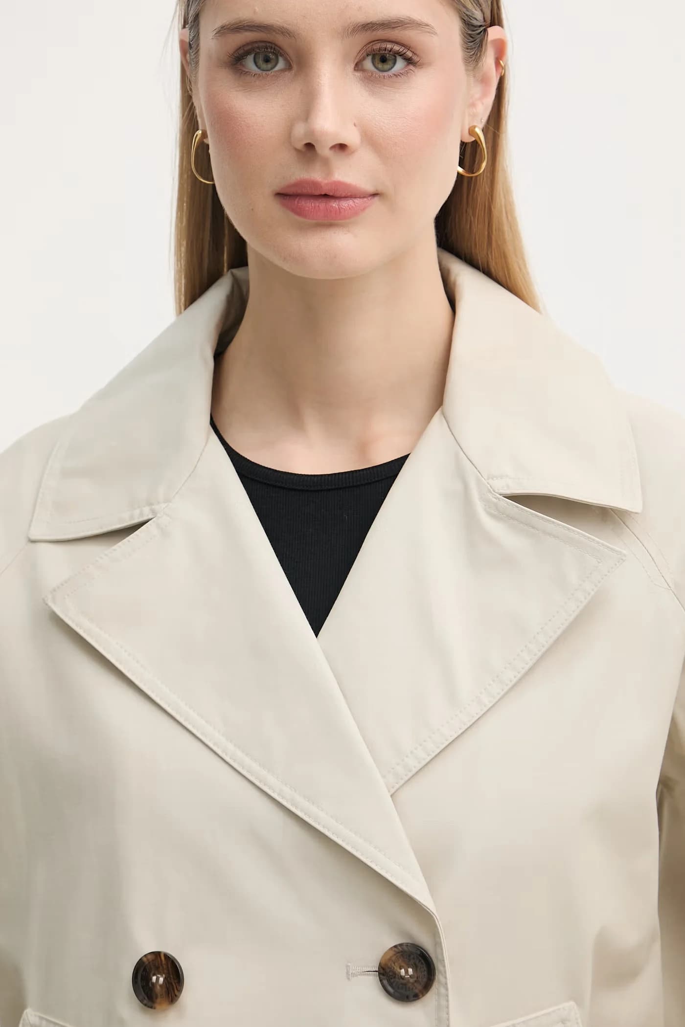 Короткий хлопковый тренч Maisy для женщин - фото 4