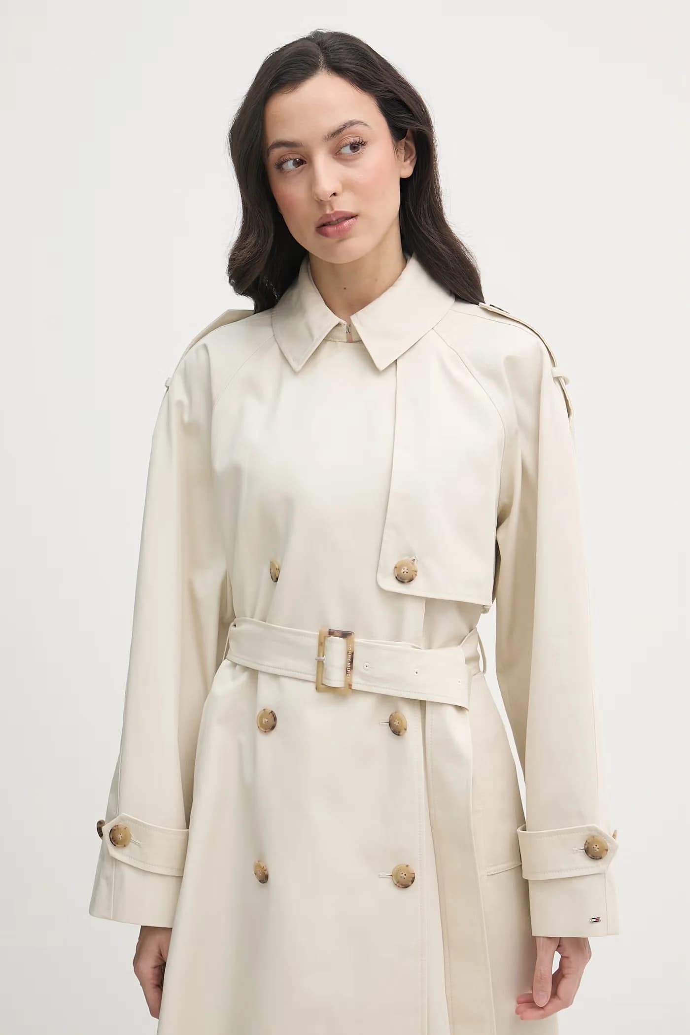 Женский тренч из хлопка - фото 4