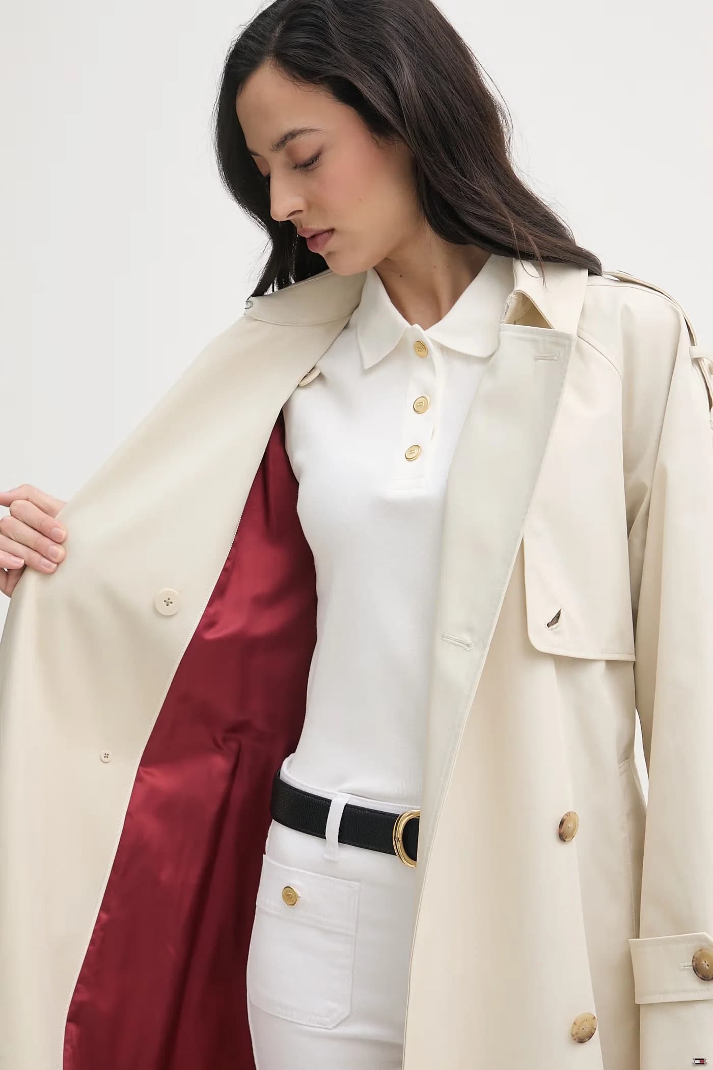 Женский тренч из хлопка - фото 6