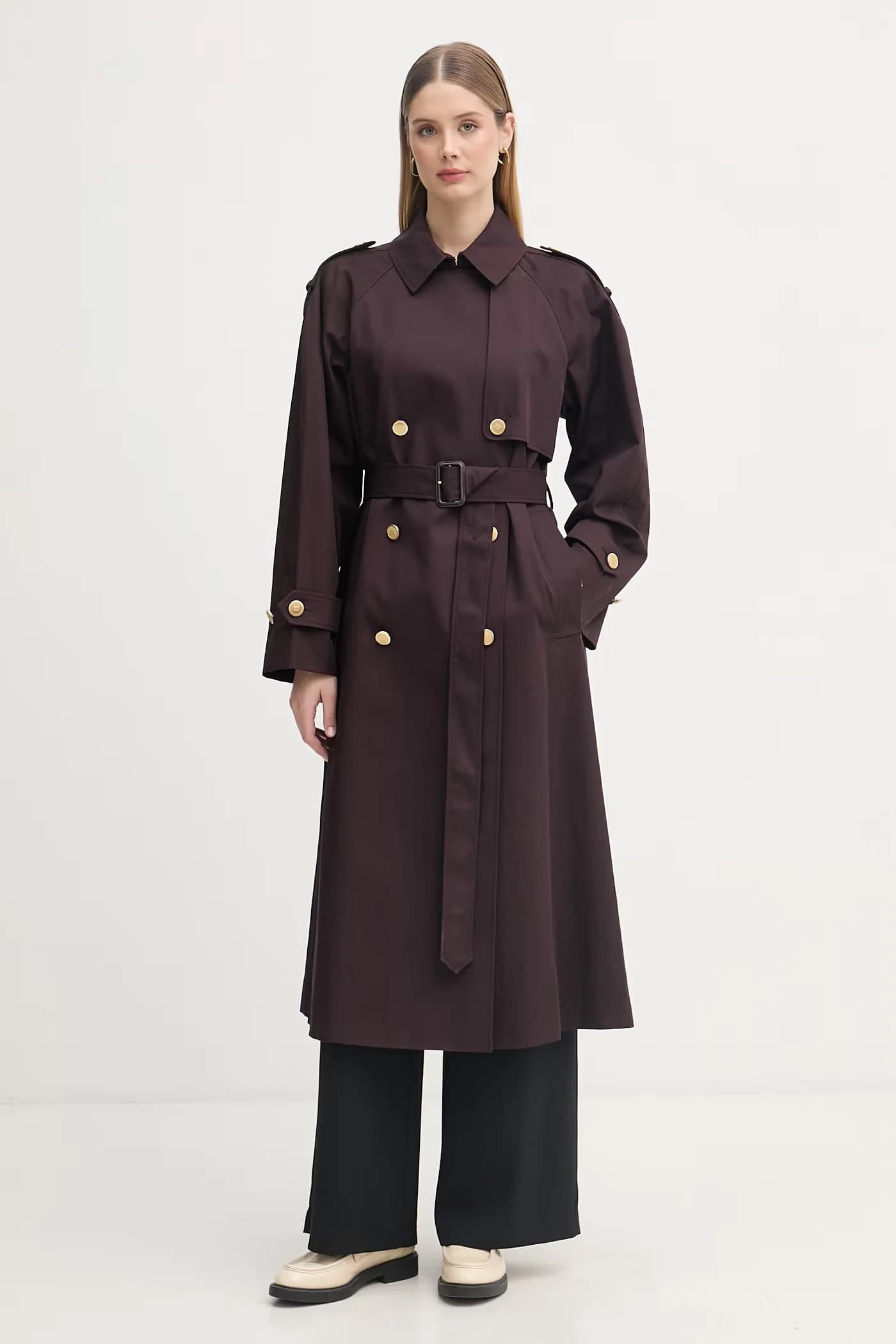 Женский тренч из хлопка - фото 2