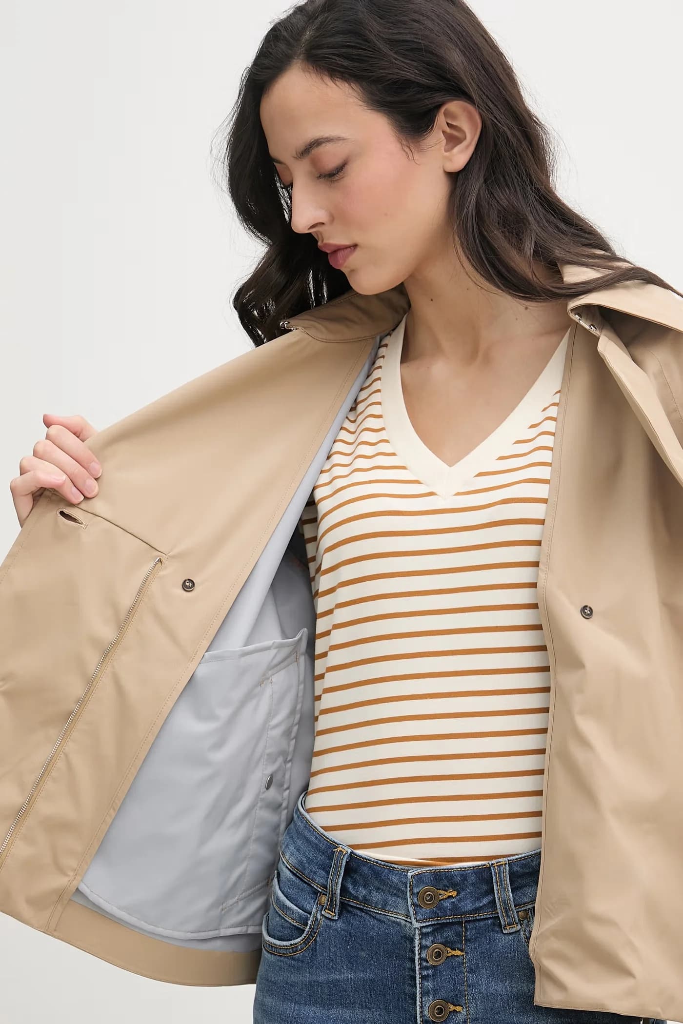 GARBO короткий женский тренч - фото 7