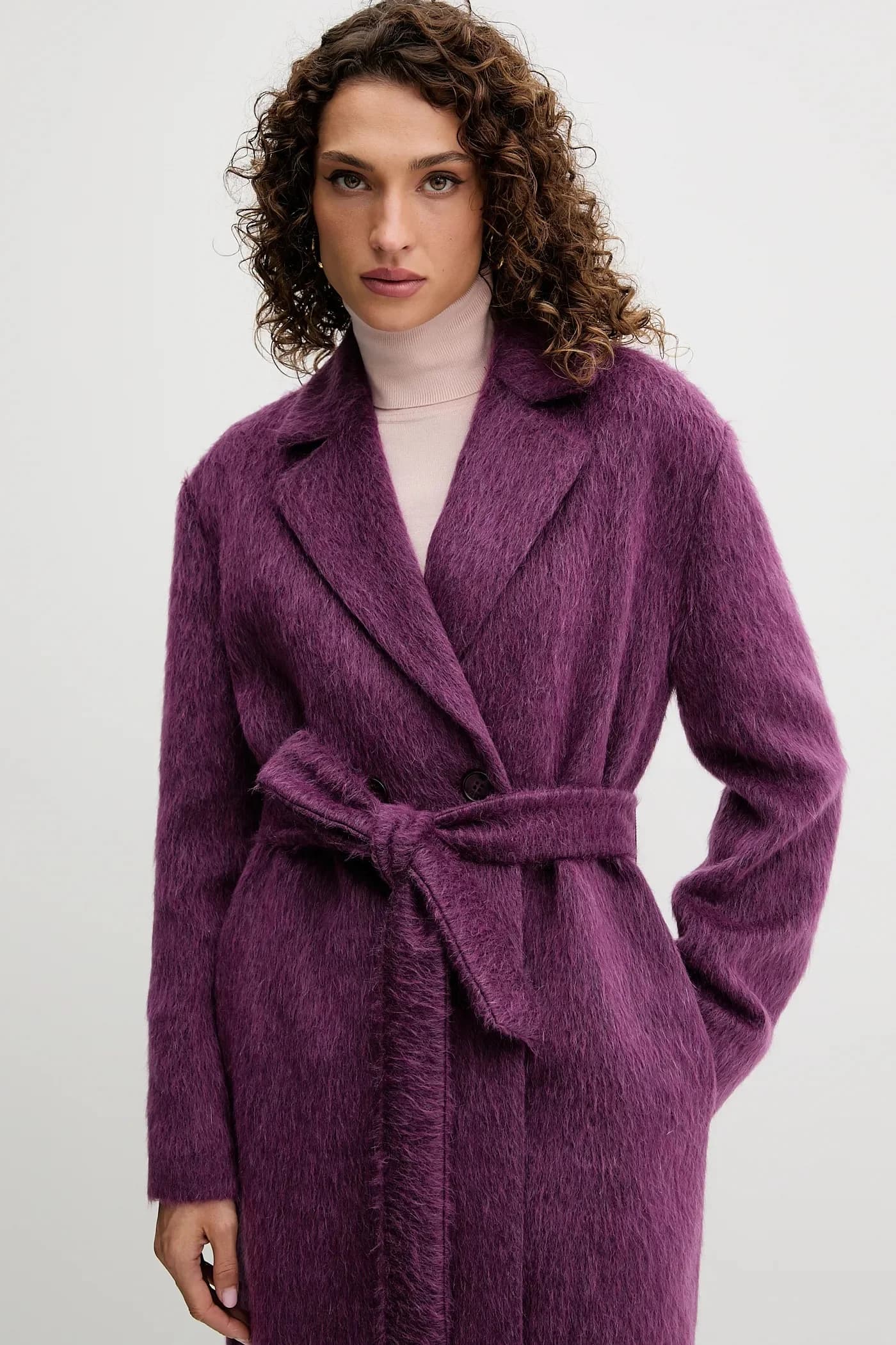 Пальто с добавлением шерсти - фото 4