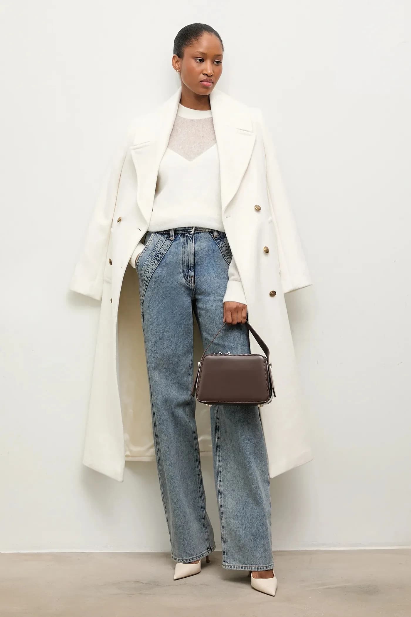 Шерстяное пальто Answear Lab