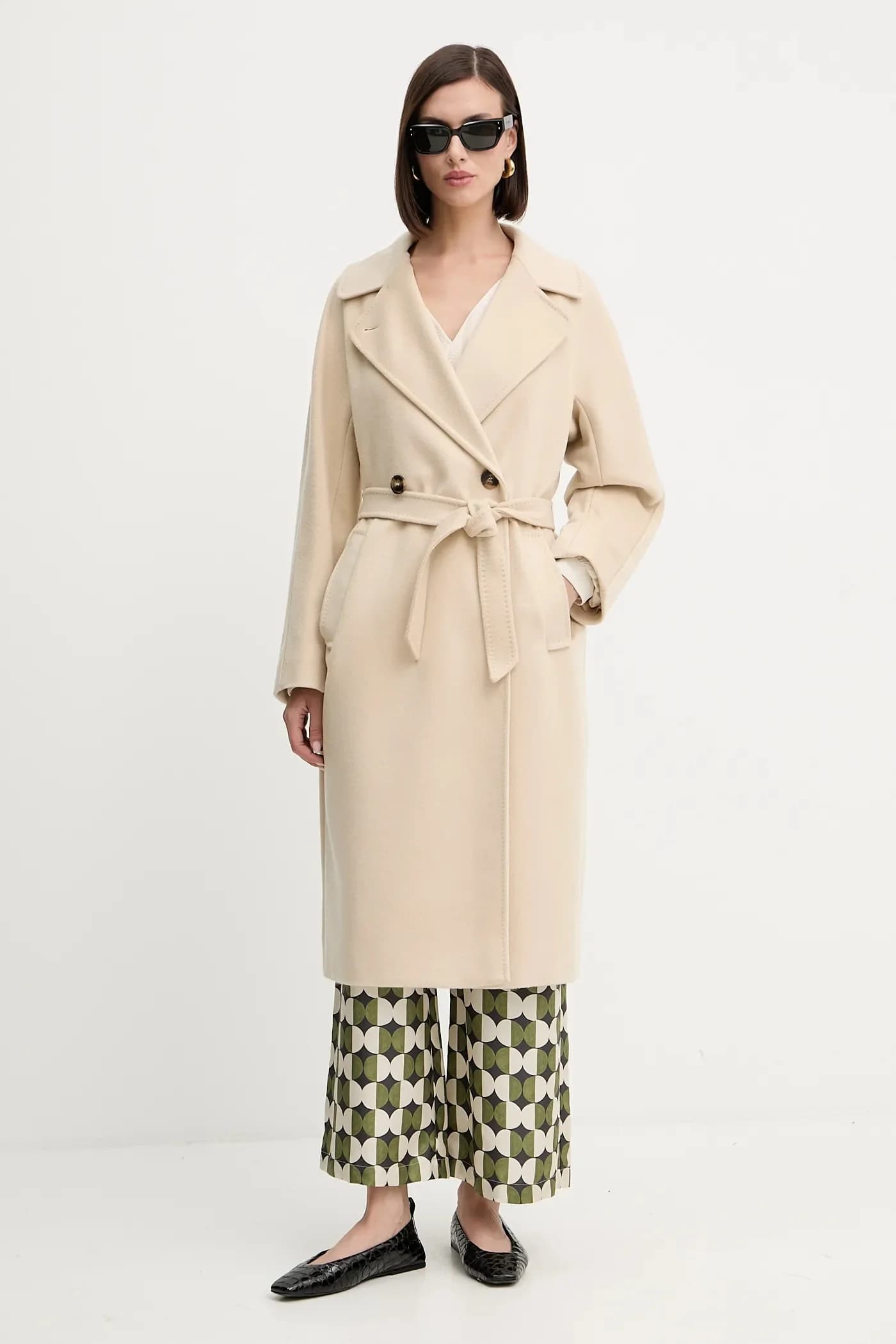 шерстяное пальто RESINA - фото 2