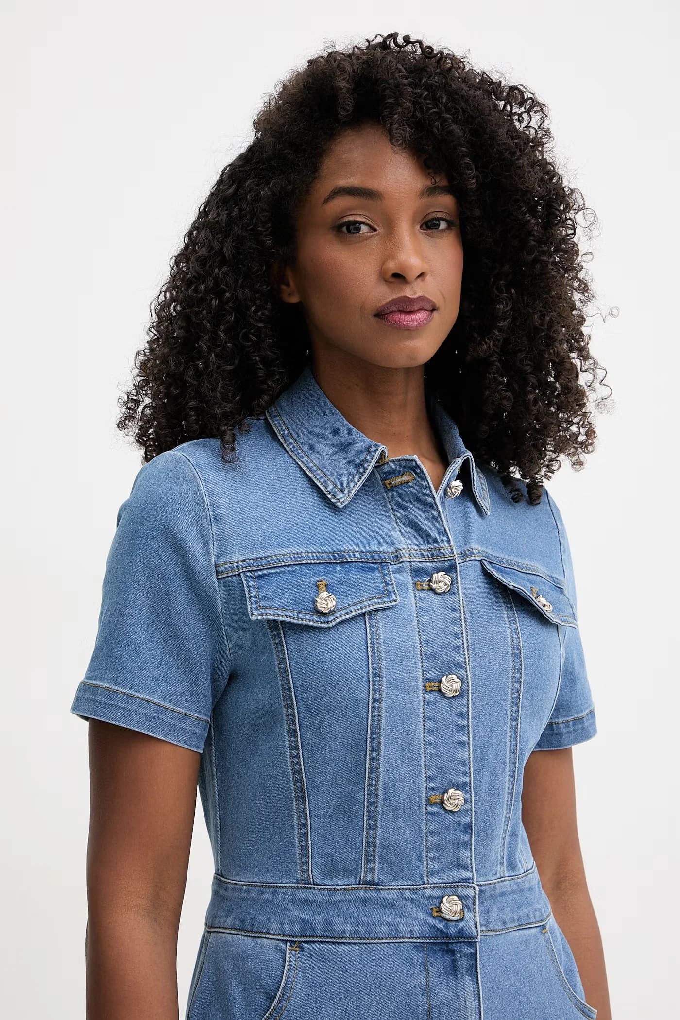 Джинсовое платье - фото 4