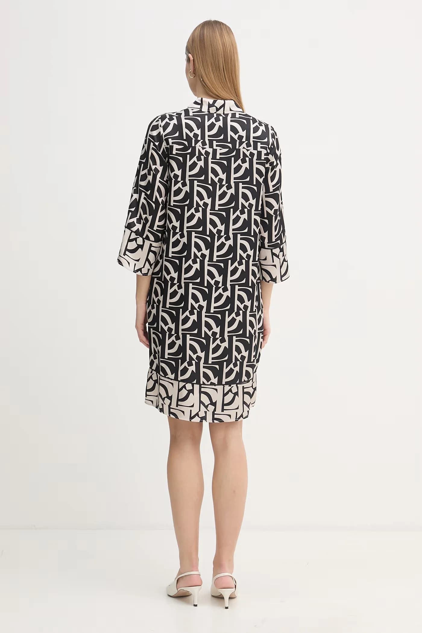 Платье-рубашка из вискозы - фото 3