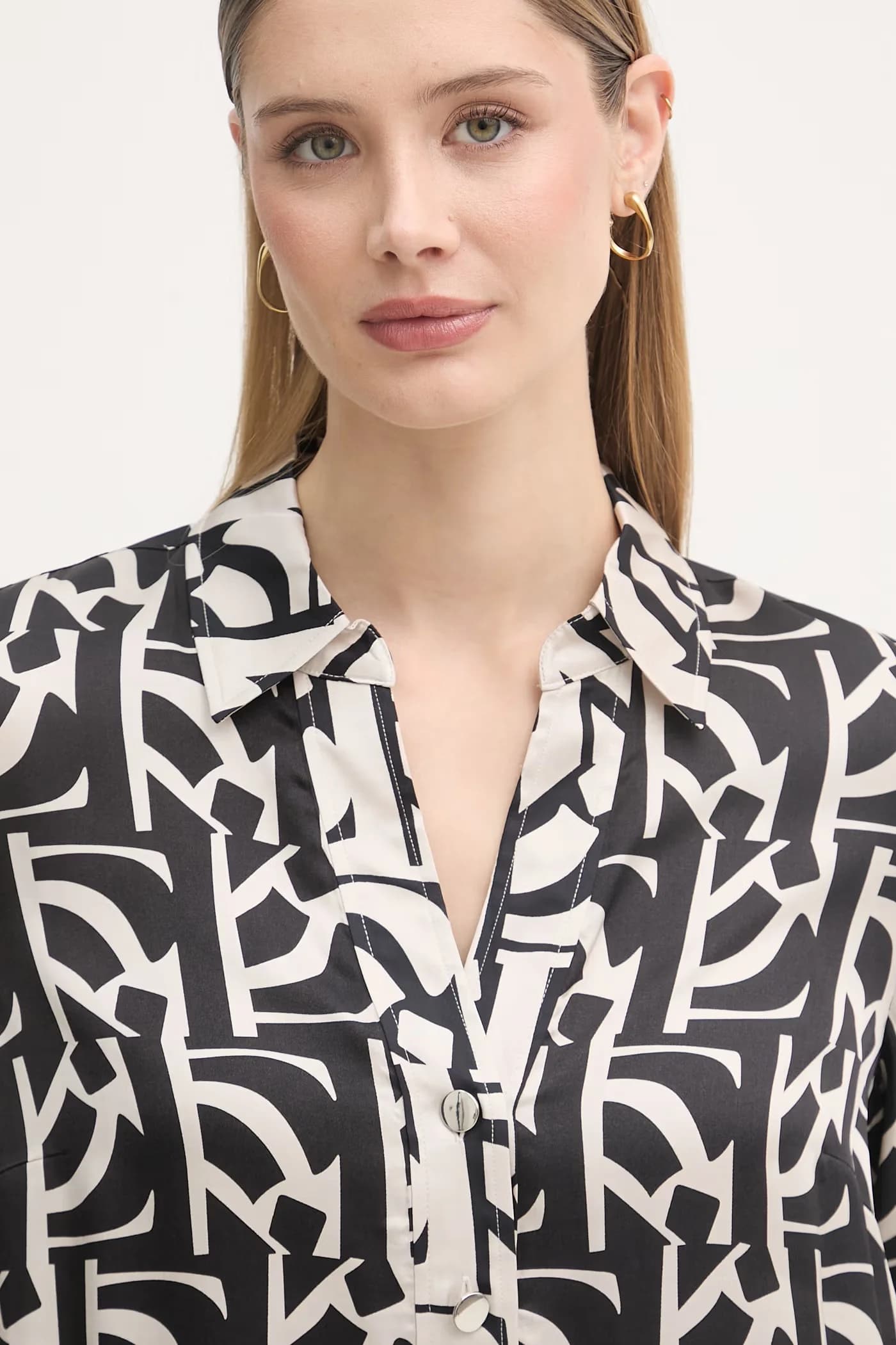 Платье-рубашка из вискозы - фото 4