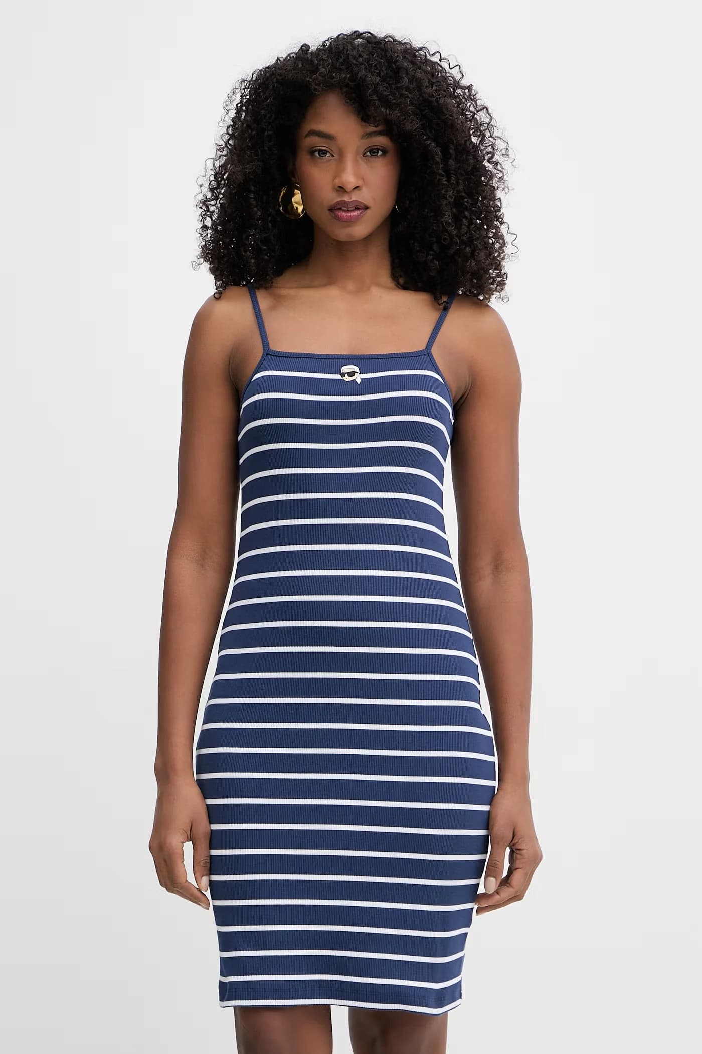 Облегающее платье IKON из хлопка с эластаном