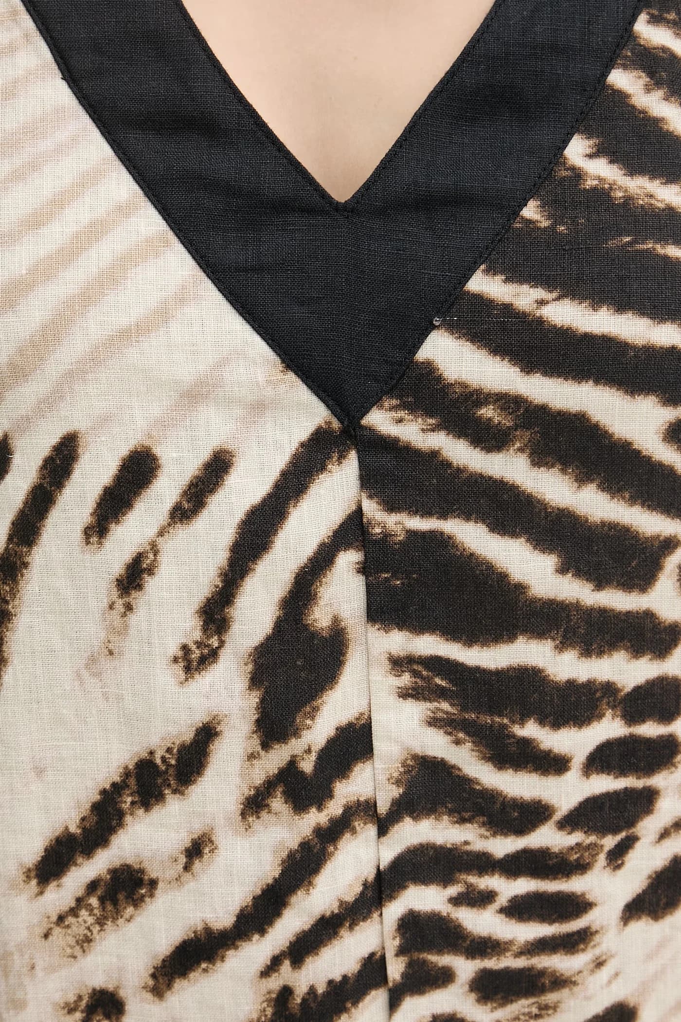 Льняное летнее платье - фото 5