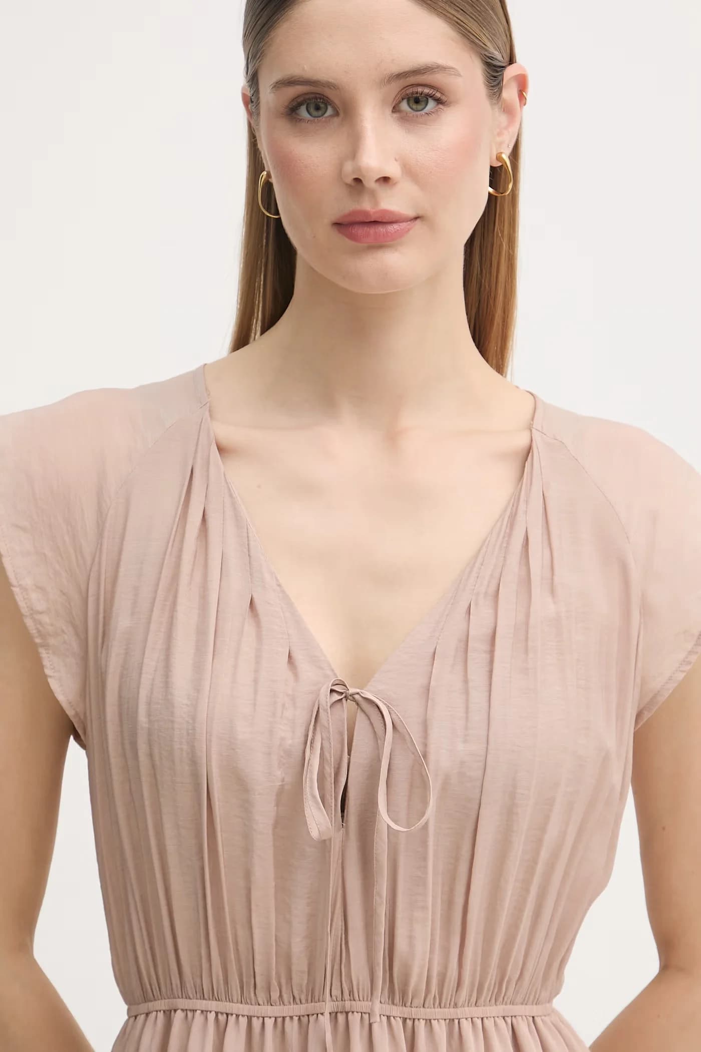 Платье в стиле бэби-долл из вискозы - фото 4