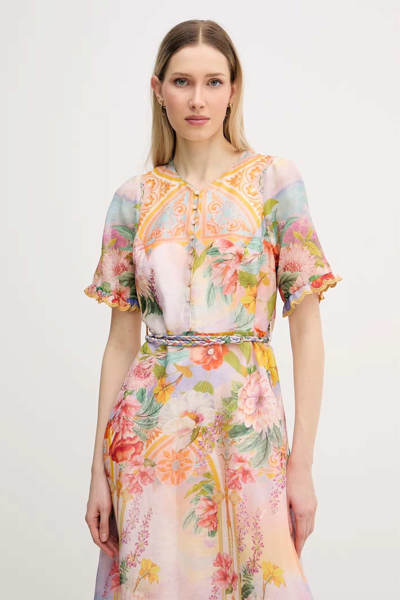 летнее шелковое платье Cyrilla - фото 4