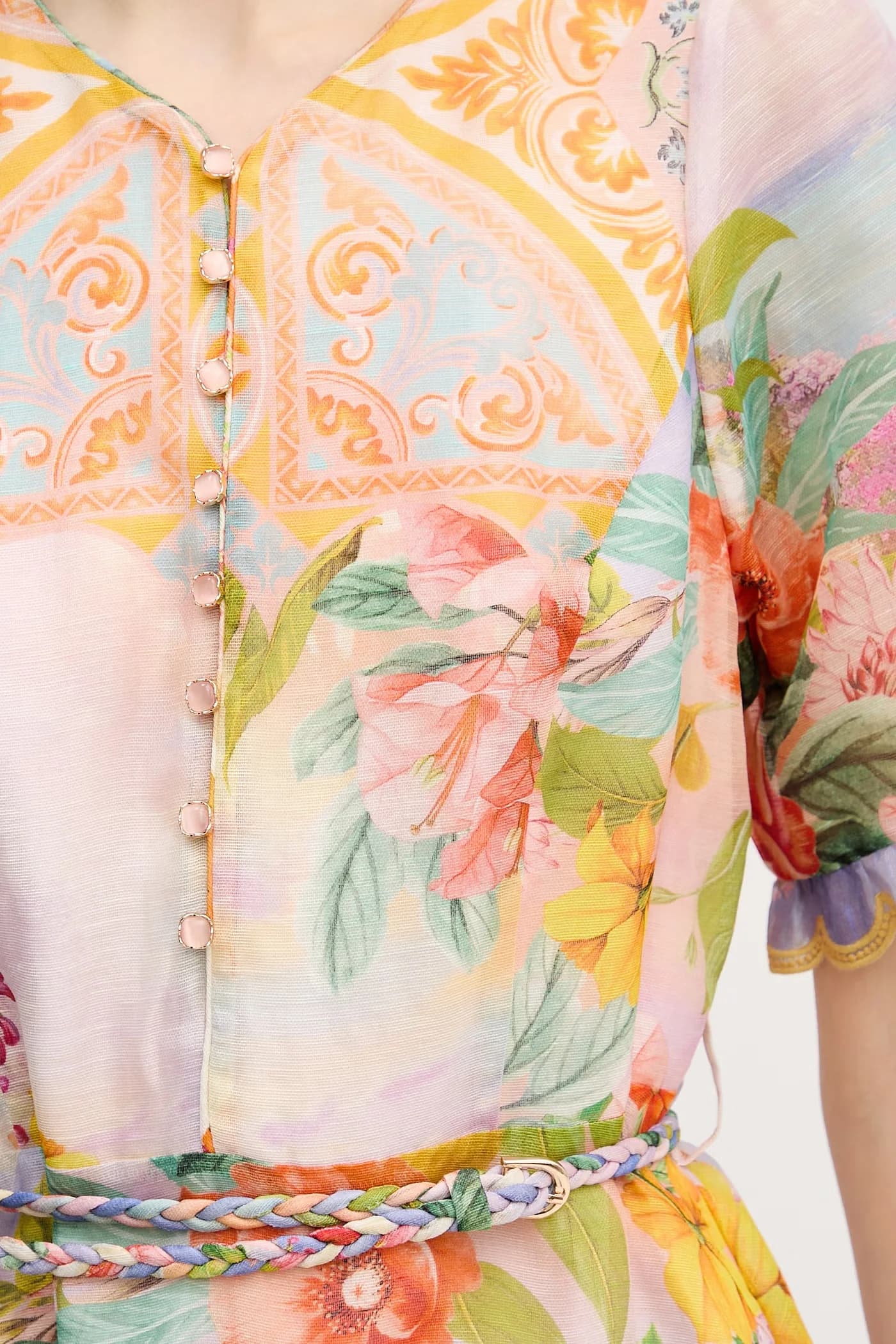 летнее шелковое платье Cyrilla - фото 5