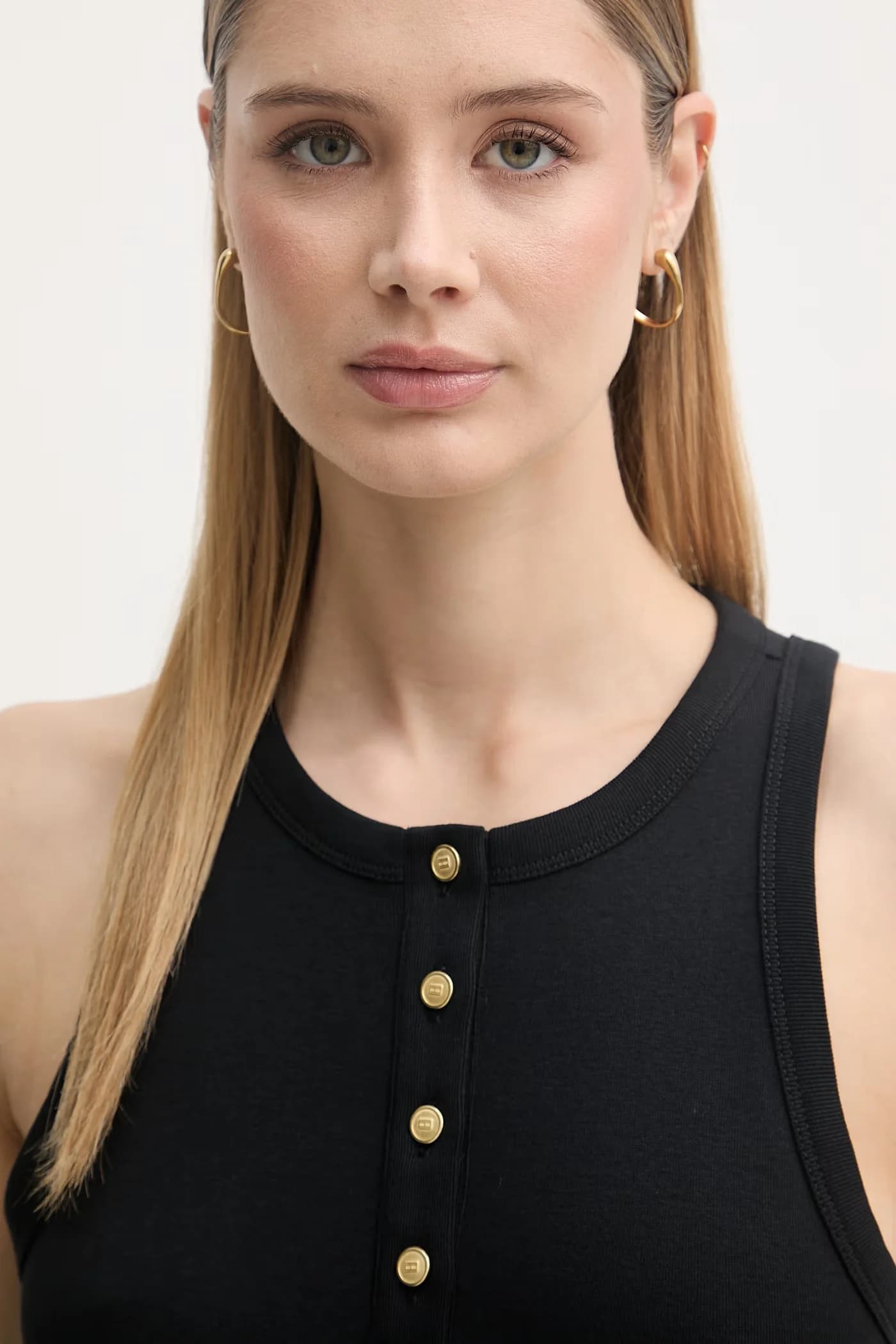 Расклешенное хлопковое платье - фото 4