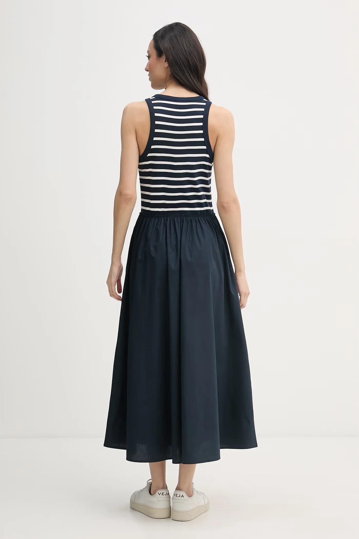 Расклешенное хлопковое платье - фото 3