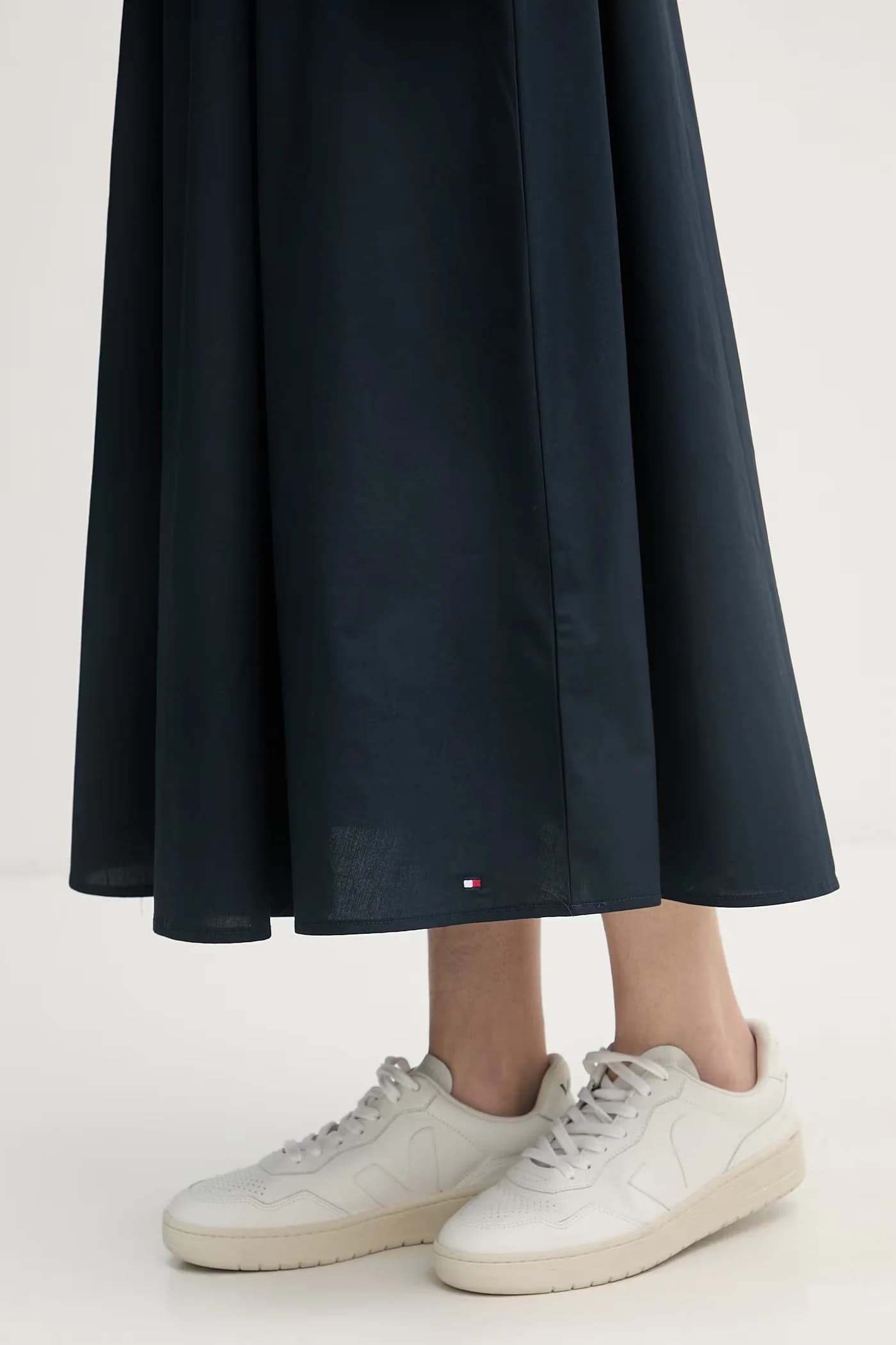 Расклешенное хлопковое платье - фото 5