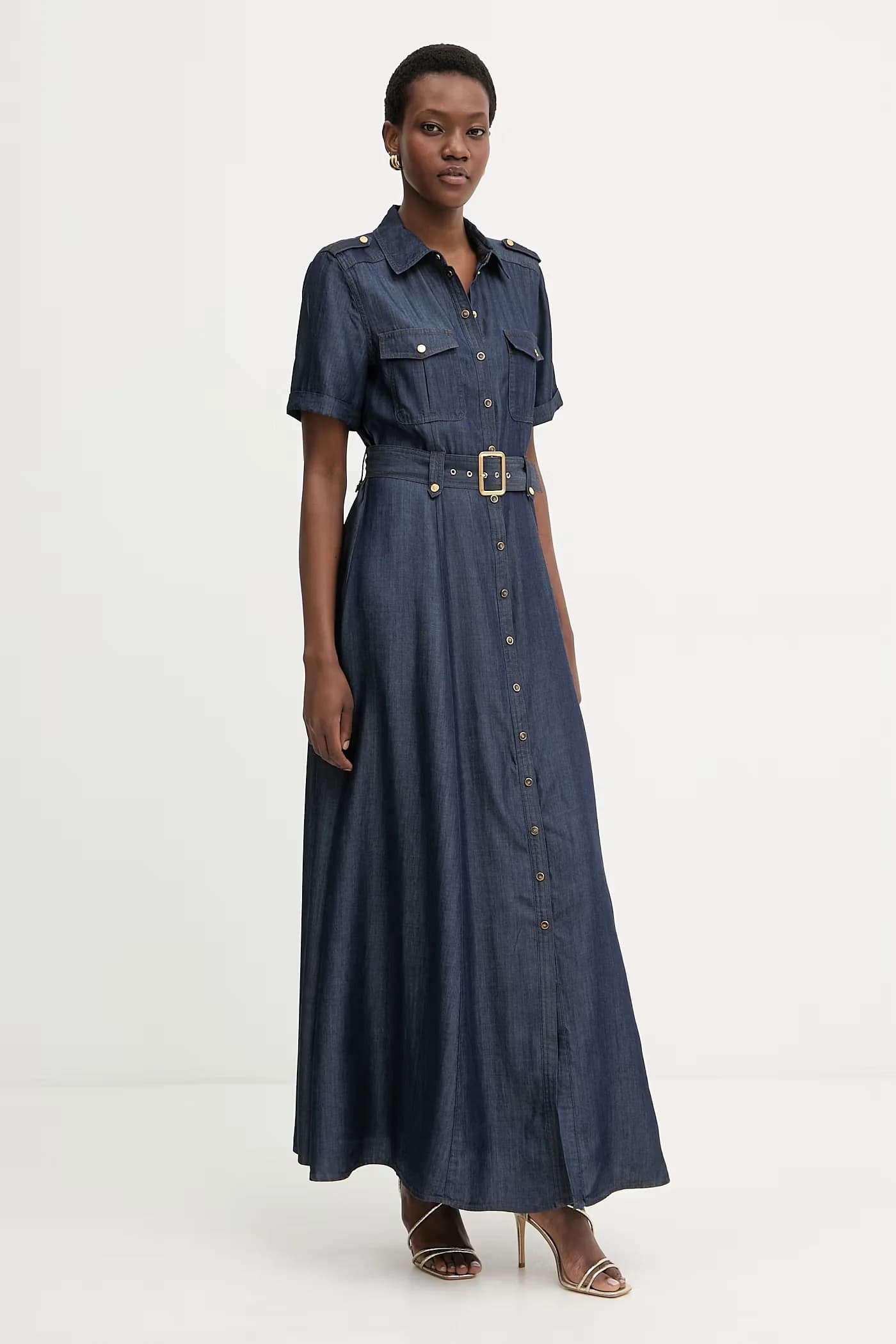 Расклешенное платье с лиоцеллом CAT - фото 2