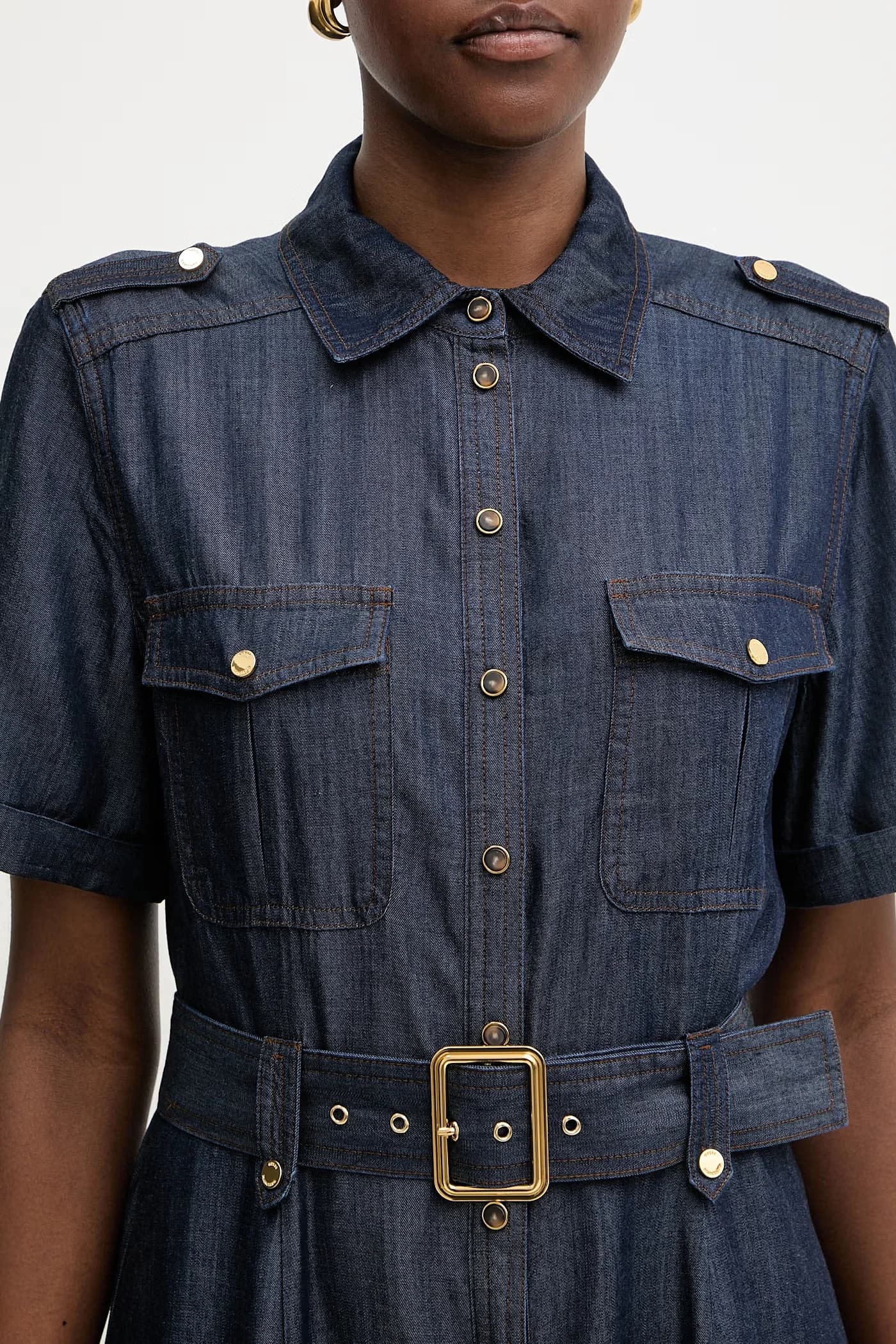 Расклешенное платье с лиоцеллом CAT - фото 5