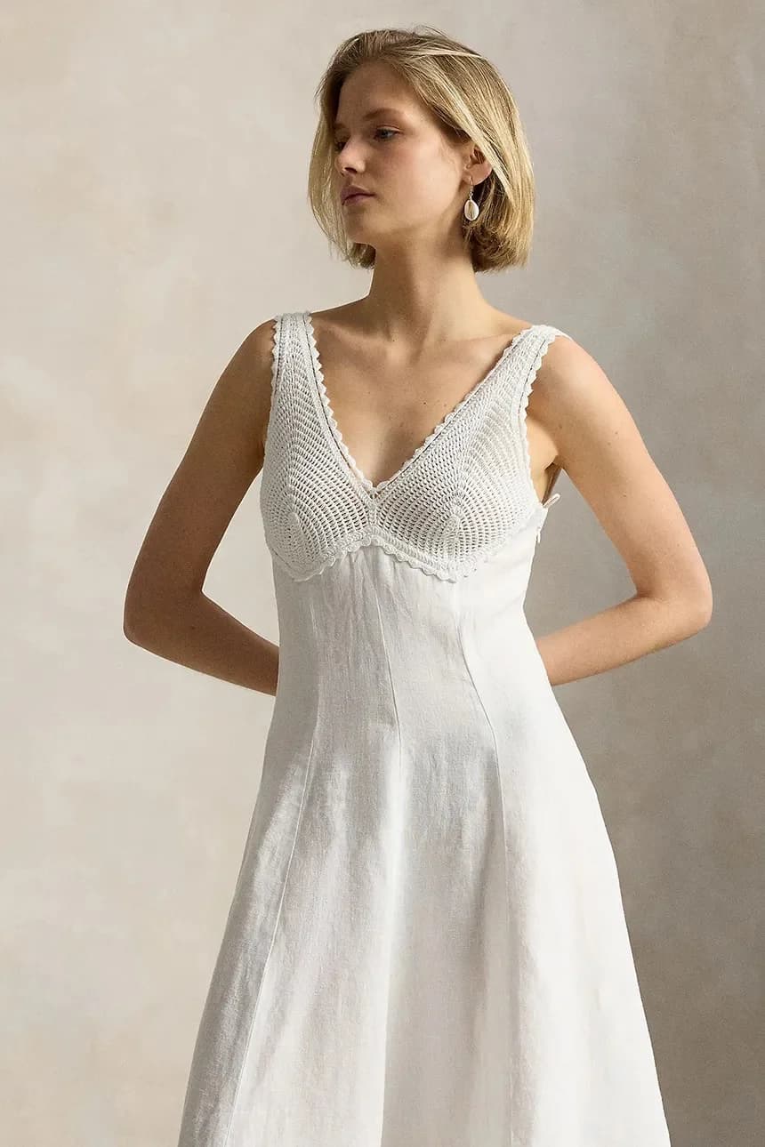 Льняное летнее платье - фото 3