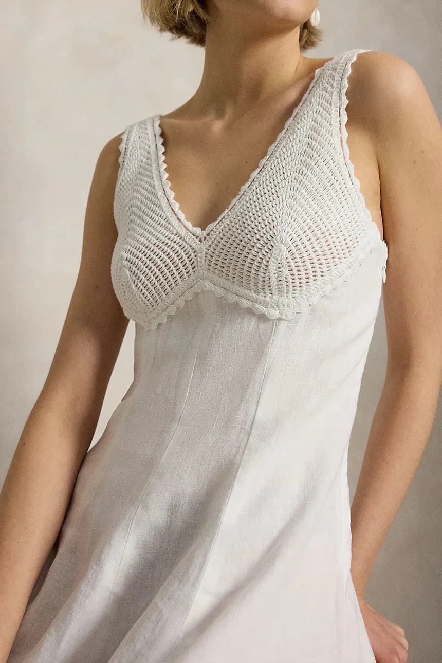 Льняное летнее платье - фото 5