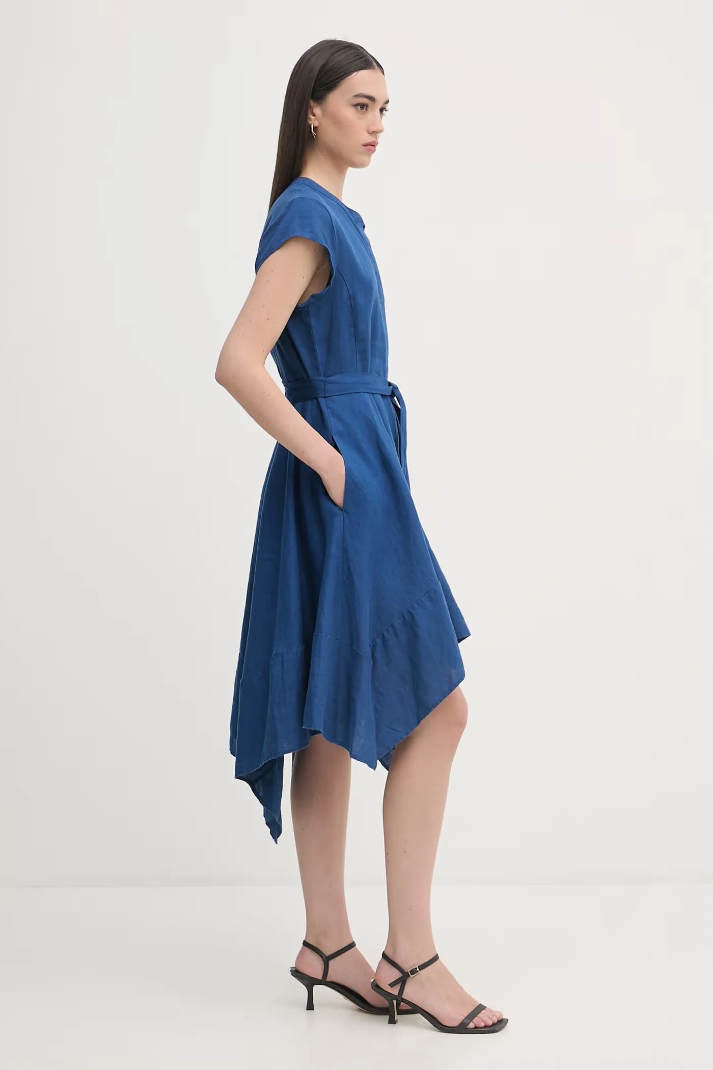 Льняное летнее платье - фото 2