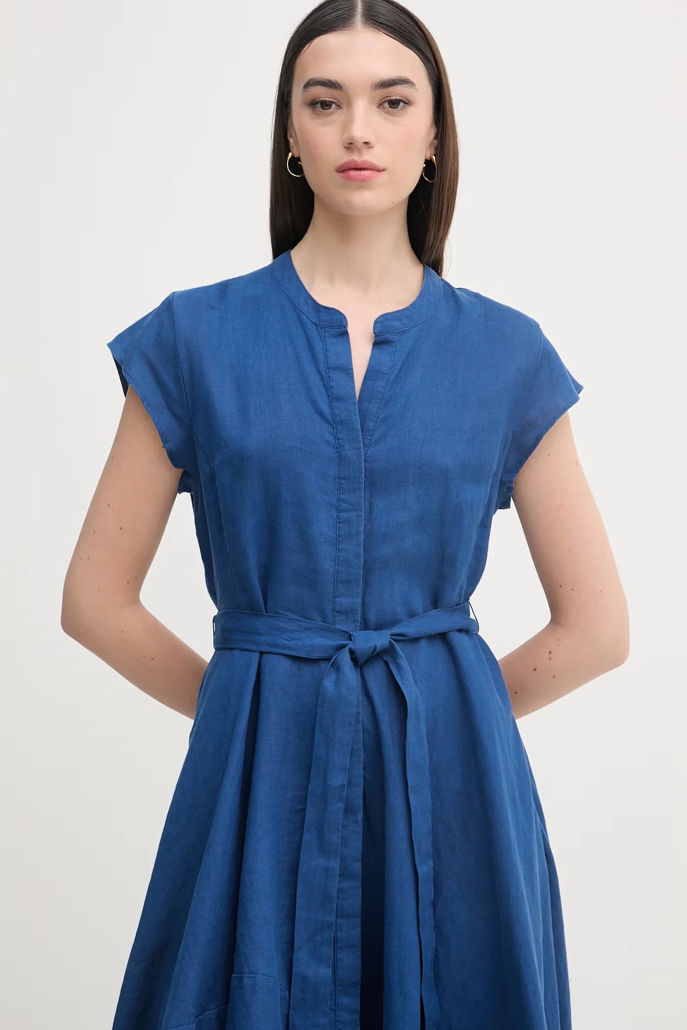 Льняное летнее платье - фото 4