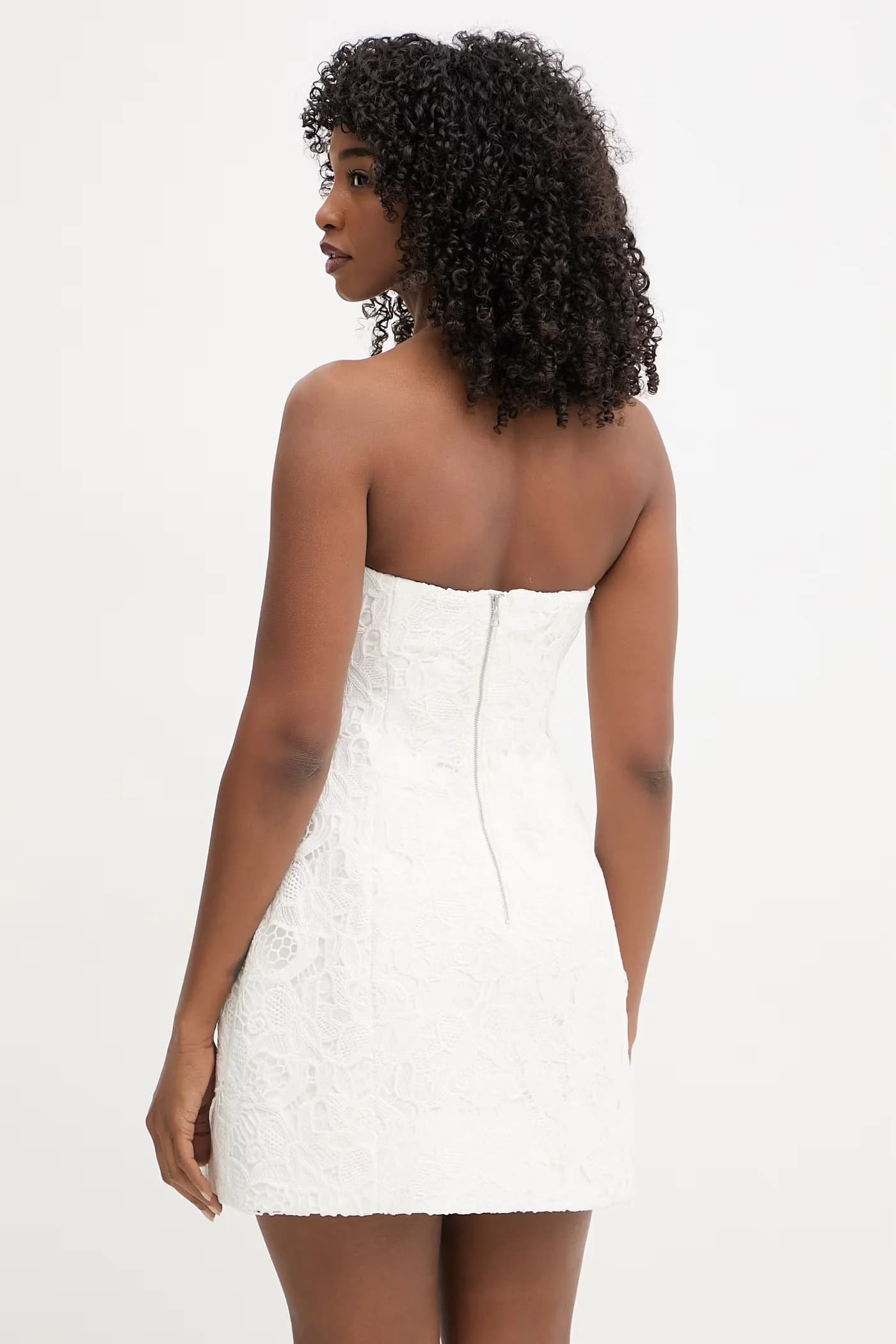 Кружевное корсетное платье - фото 3