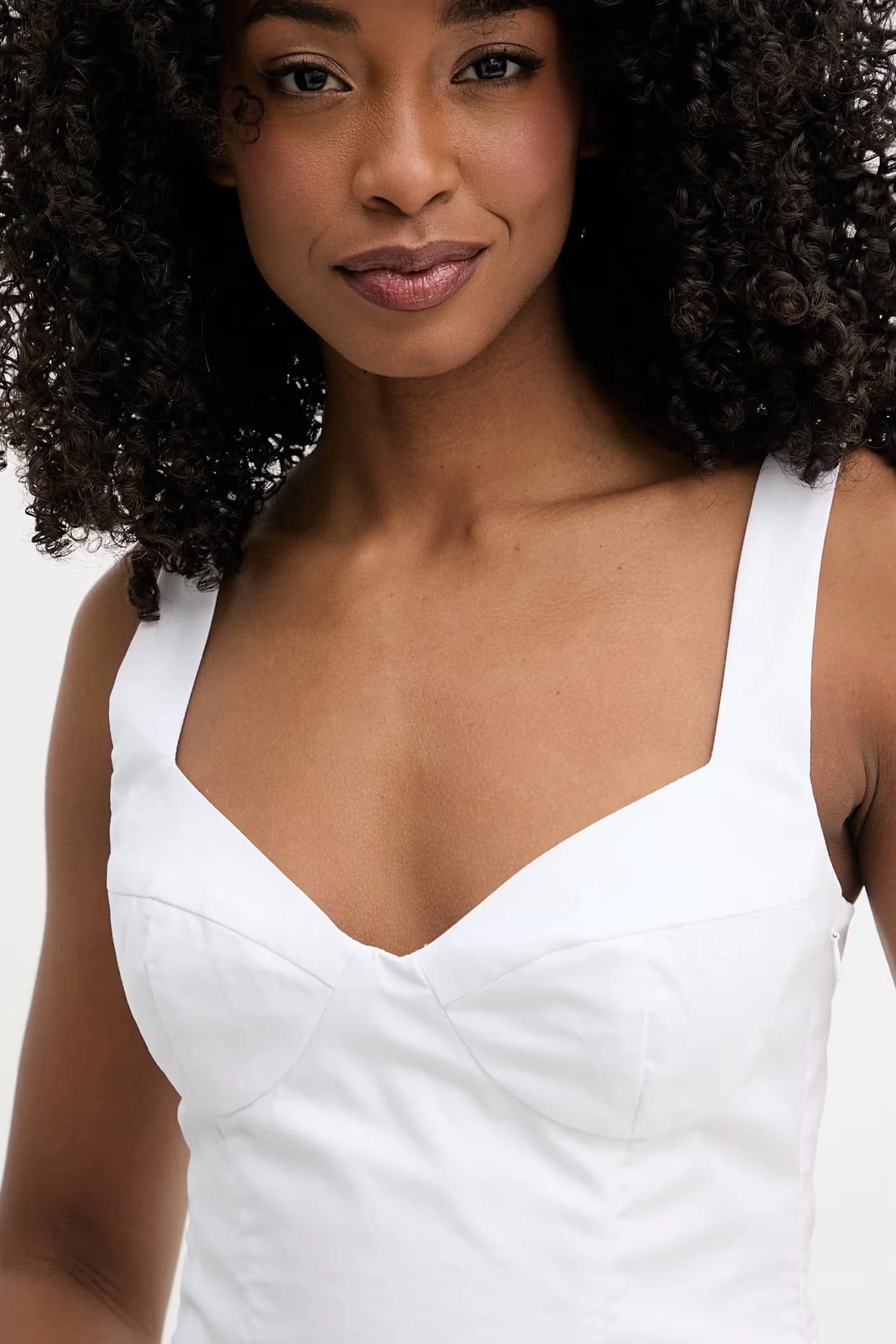 Хлопковое корсетное платье - фото 4