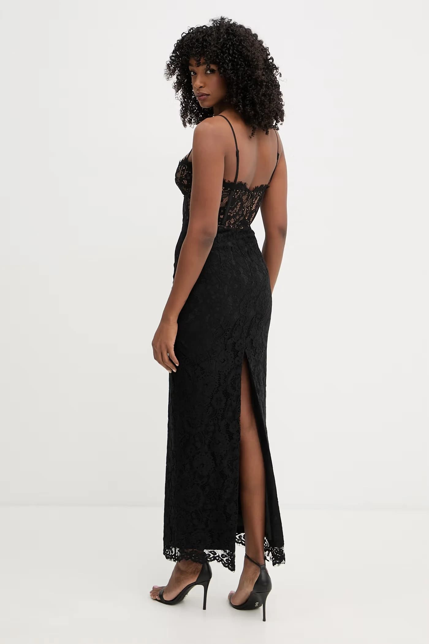 Кружевное корсетное платье - фото 3