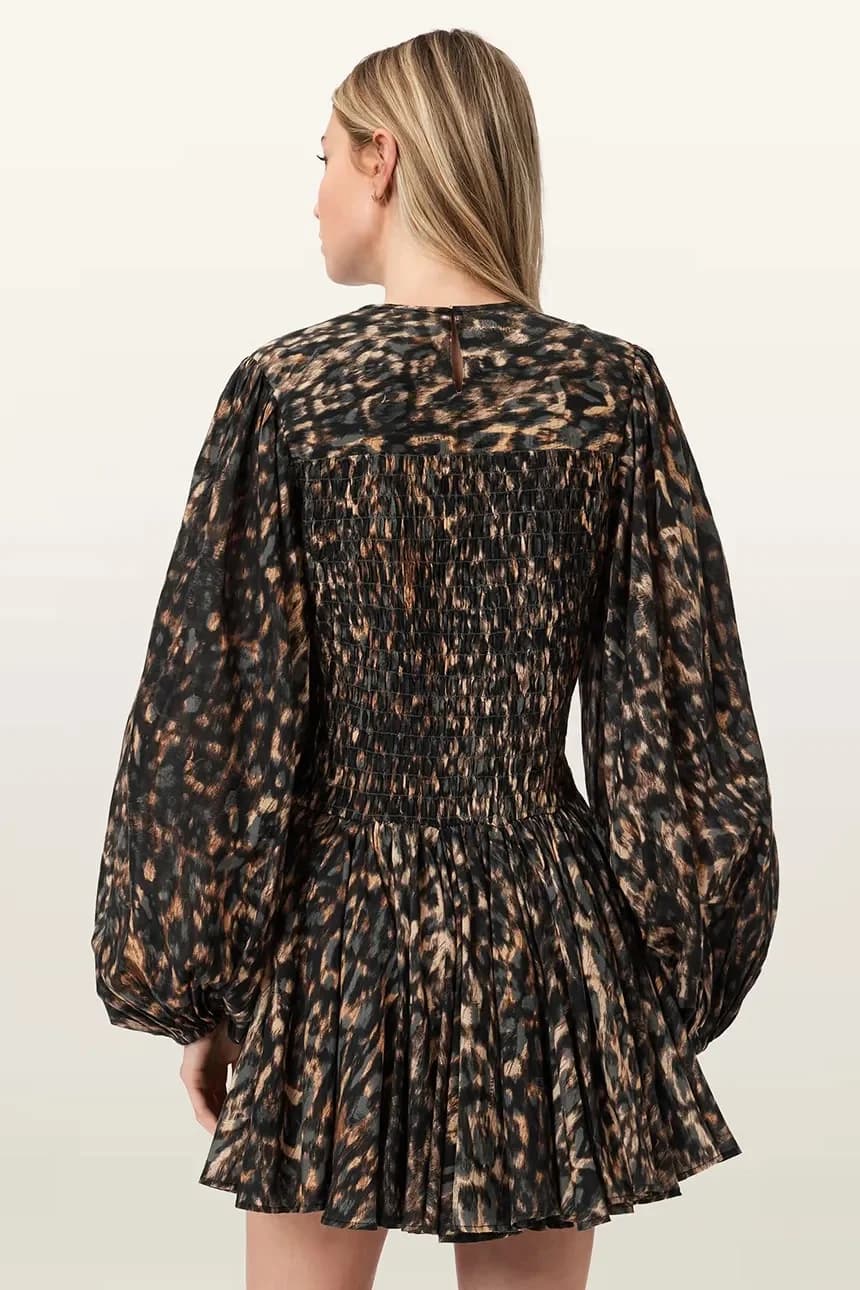 расклешенное платье CHIA из хлопка - фото 2