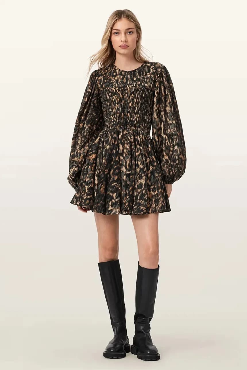 расклешенное платье CHIA из хлопка - фото 3