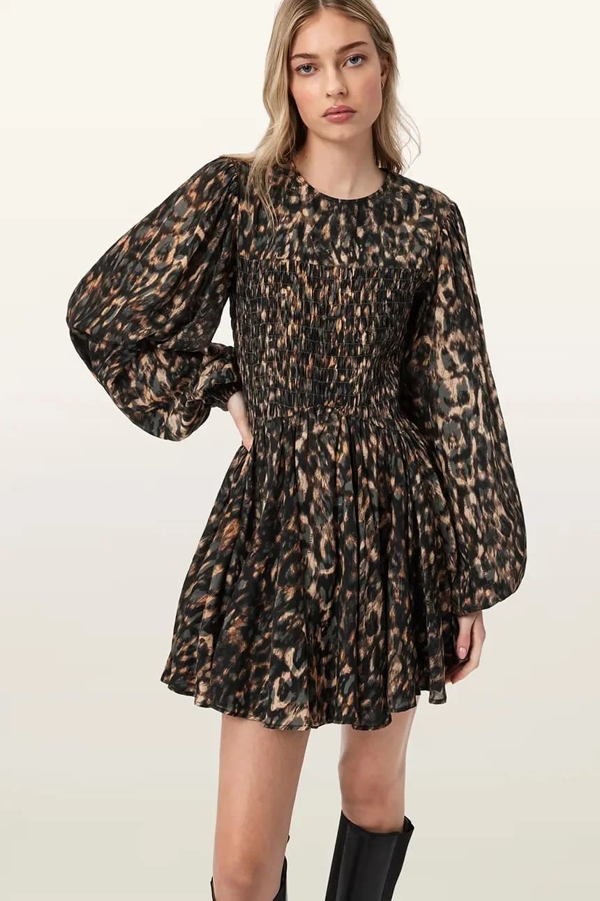 расклешенное платье CHIA из хлопка - фото 4