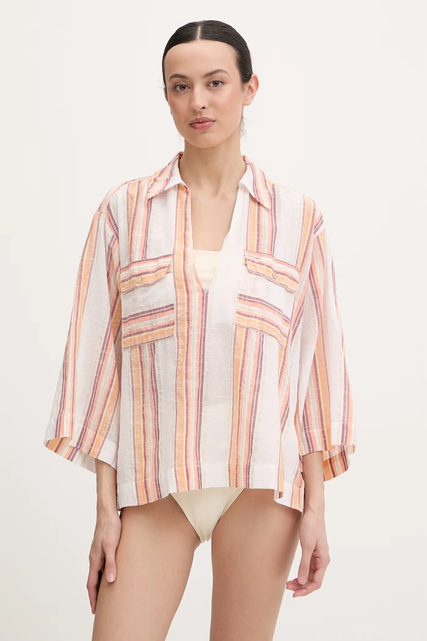 Женская пляжная рубашка