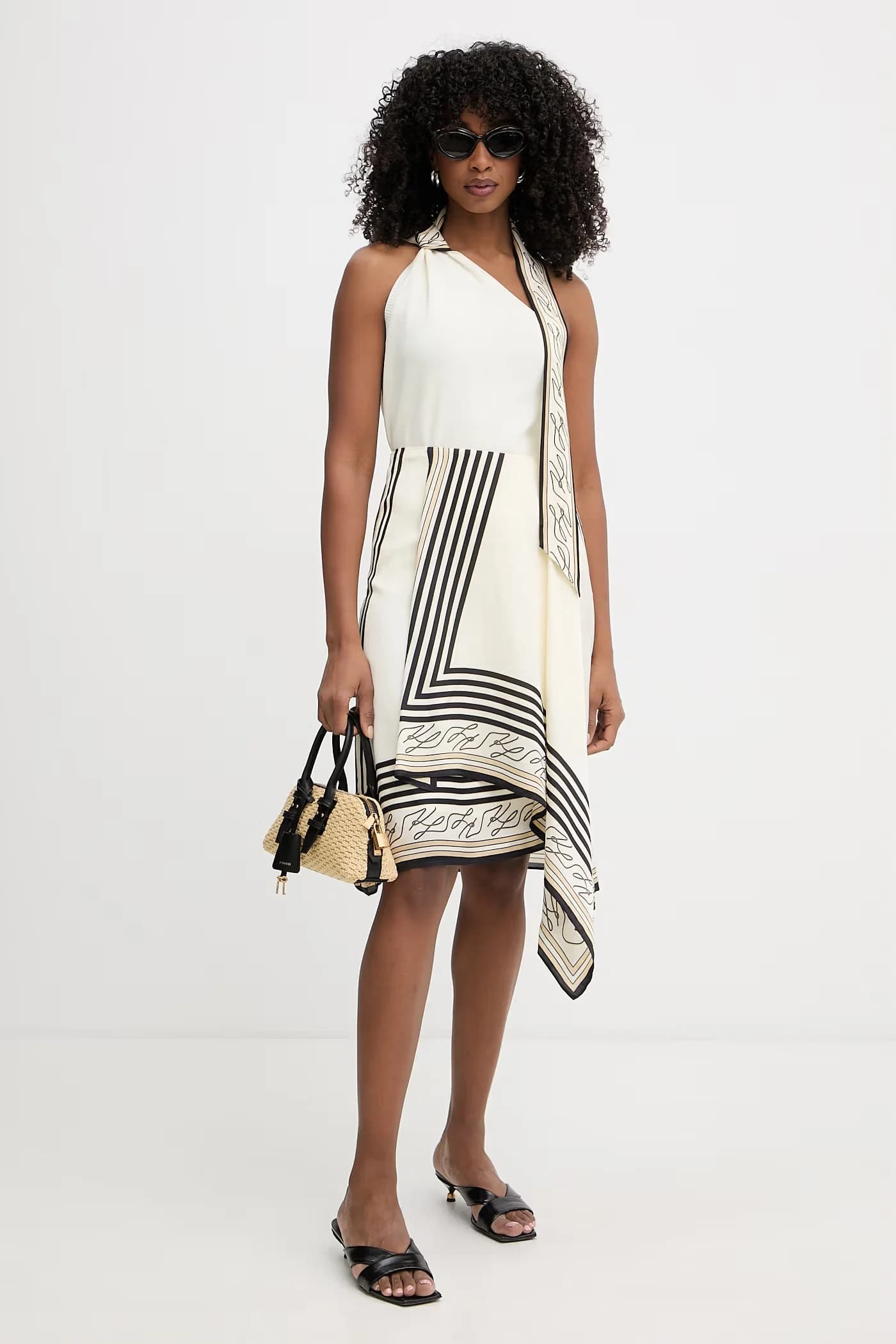 Женская асимметричная блузка из вискозы - фото 2