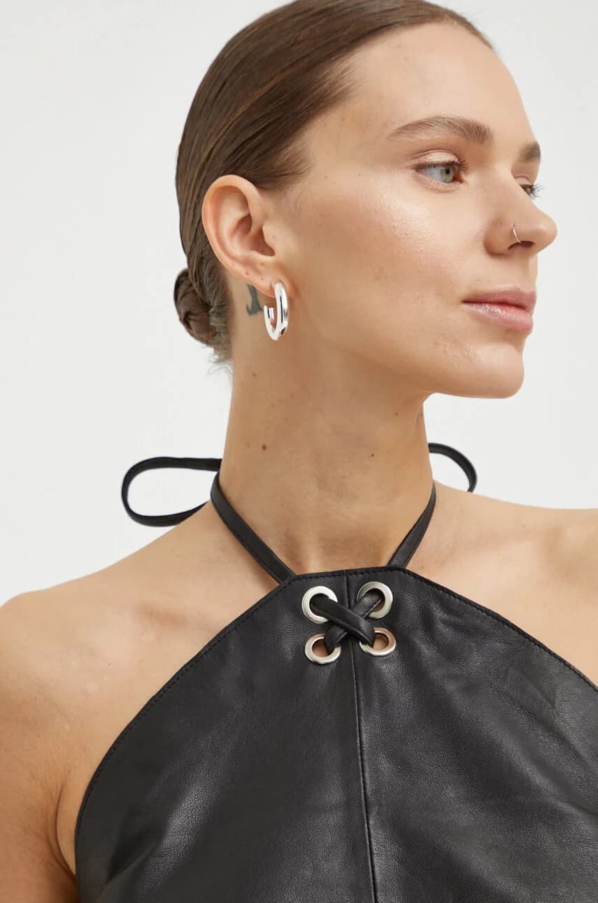 Кожаная блузка 2ND Rif - Daily Leather - фото 4