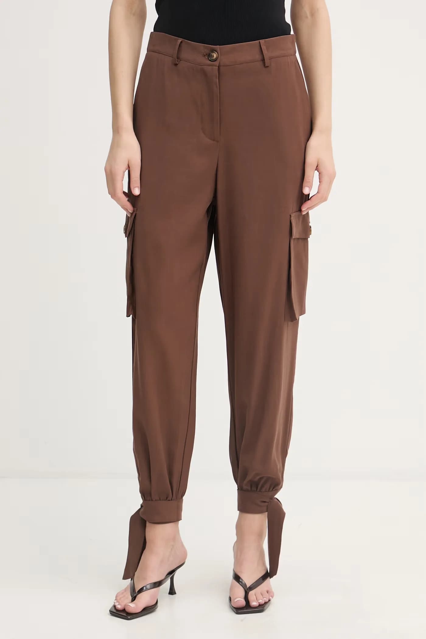 Женские брюки карго из вискозы