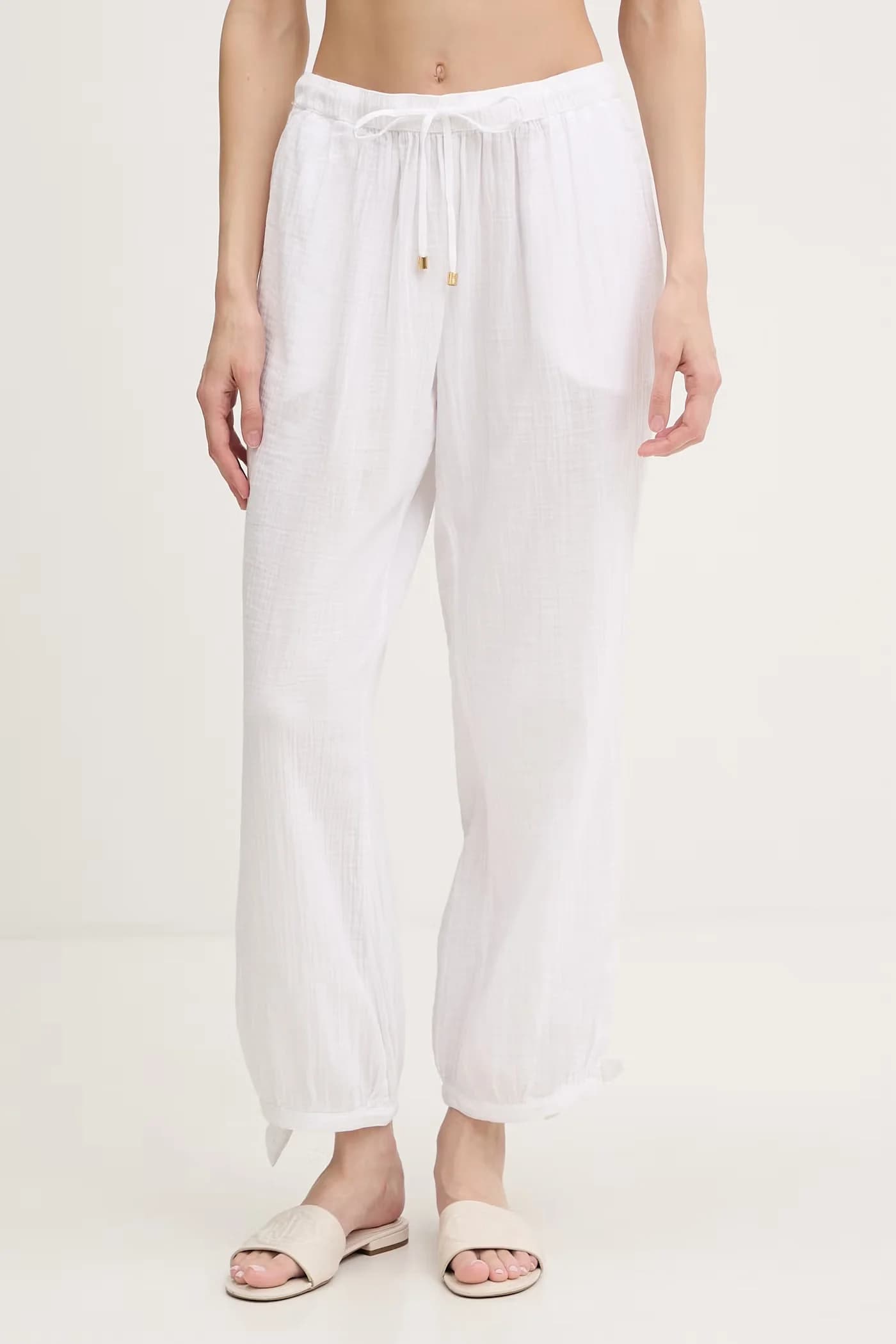 Женские прямые брюки из хлопка