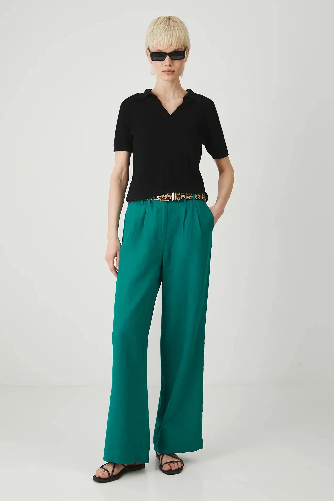 Льняные брюки - фото 2